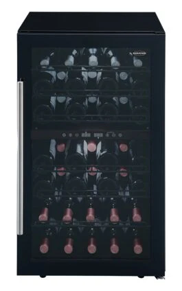 Marathon Black Freestanding Dual Zone Cooler 43 bottles (3.2 cu. ft.) - MWC145-DBL - Image 2