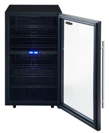 Marathon Black Freestanding Dual Zone Cooler 43 bottles (3.2 cu. ft.) - MWC145-DBL - Image 4
