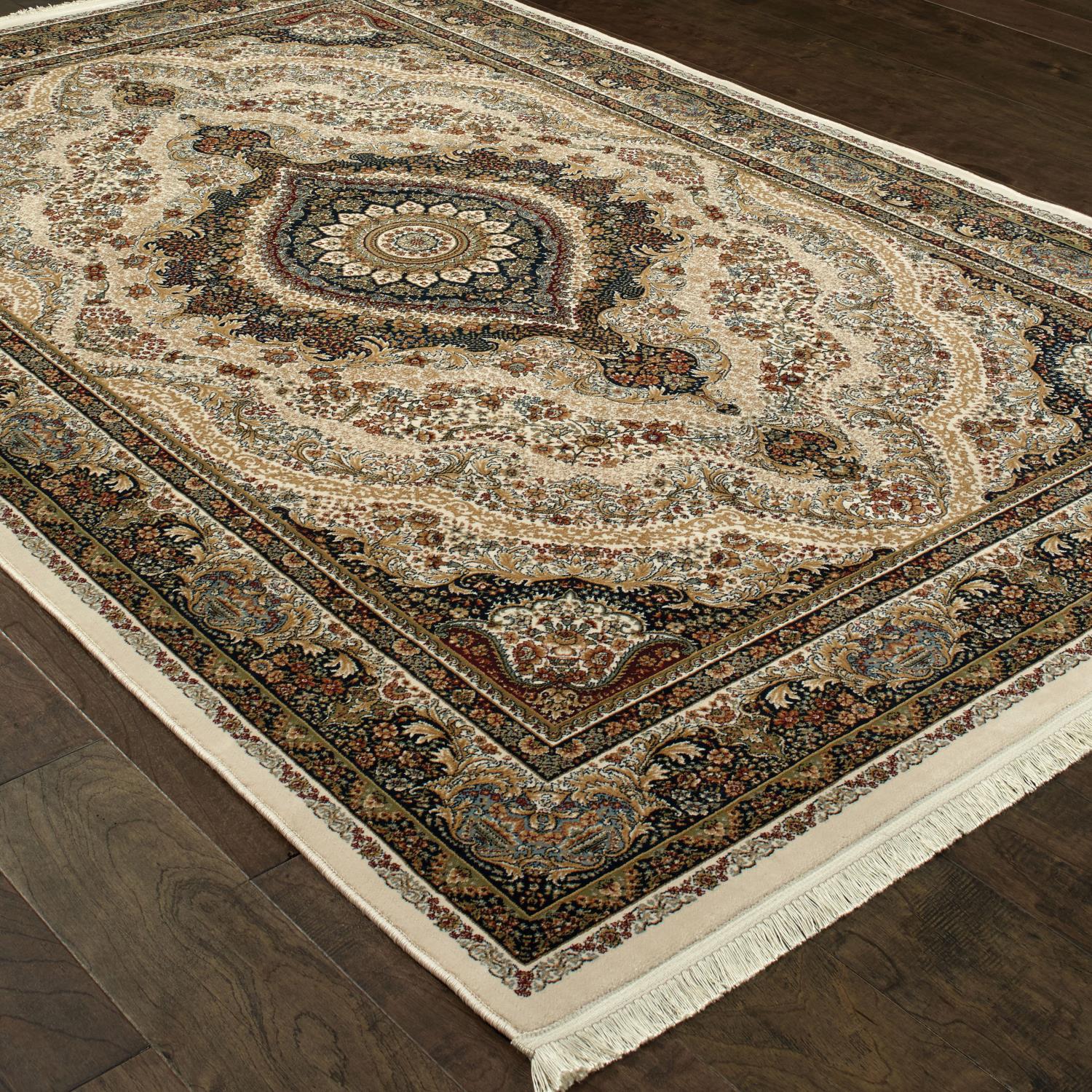 Marieville W111W2L Traditional Medallion Area Rug (3'10"X5'5") - Image 3