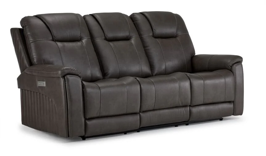 Matrix Triple Power Reclining Sofa, Loveseat and Chair Set - Smoke - Image 2
