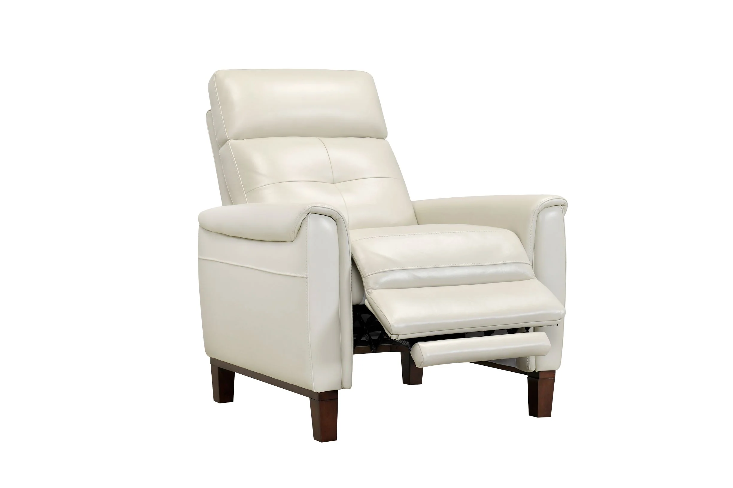 Mayne Leather Recliner - Ivory
