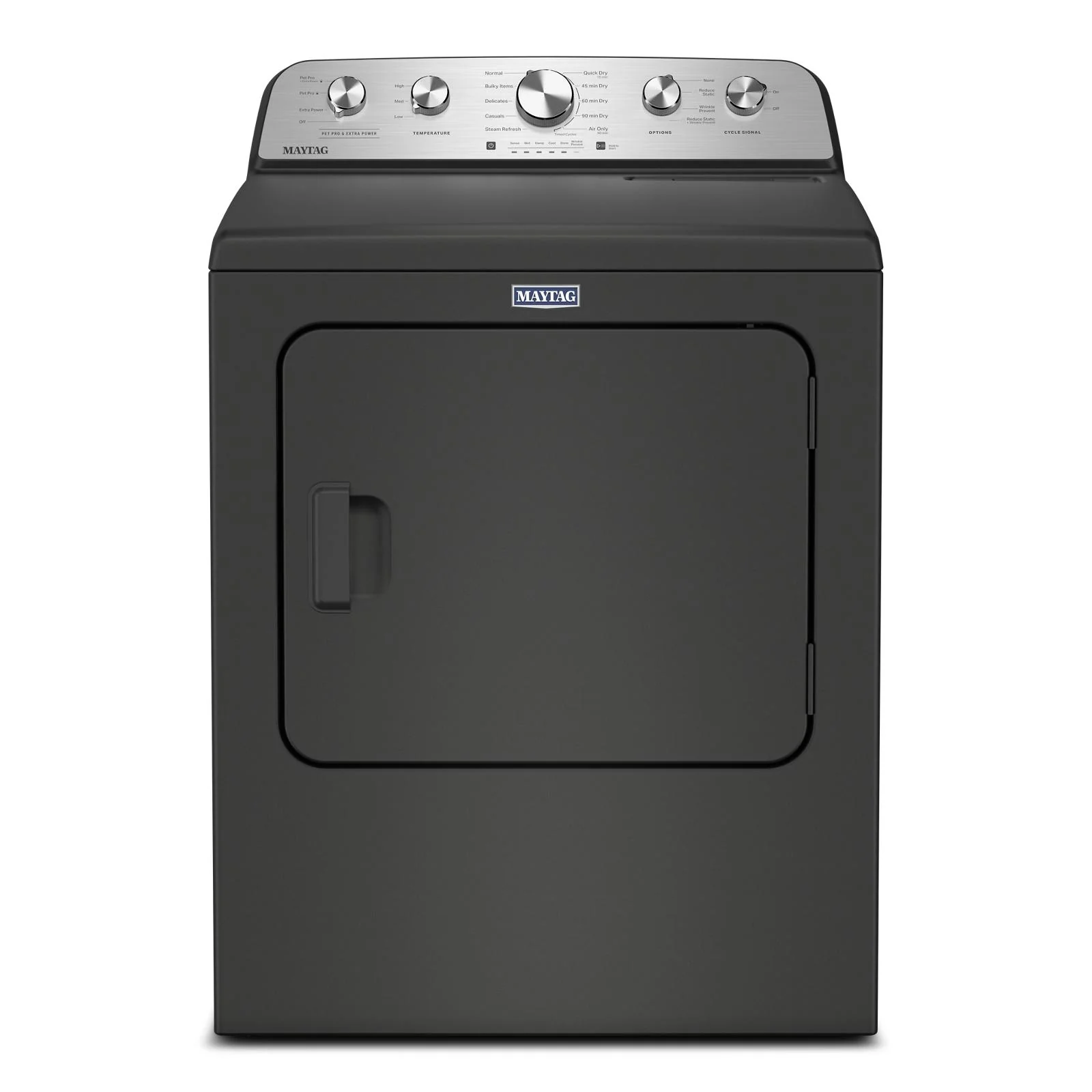Maytag Volcano Black Steam Gas Dryer (7.0 Cu. Ft.) with Extra Power and Pet Pro Option - MGD5605RU