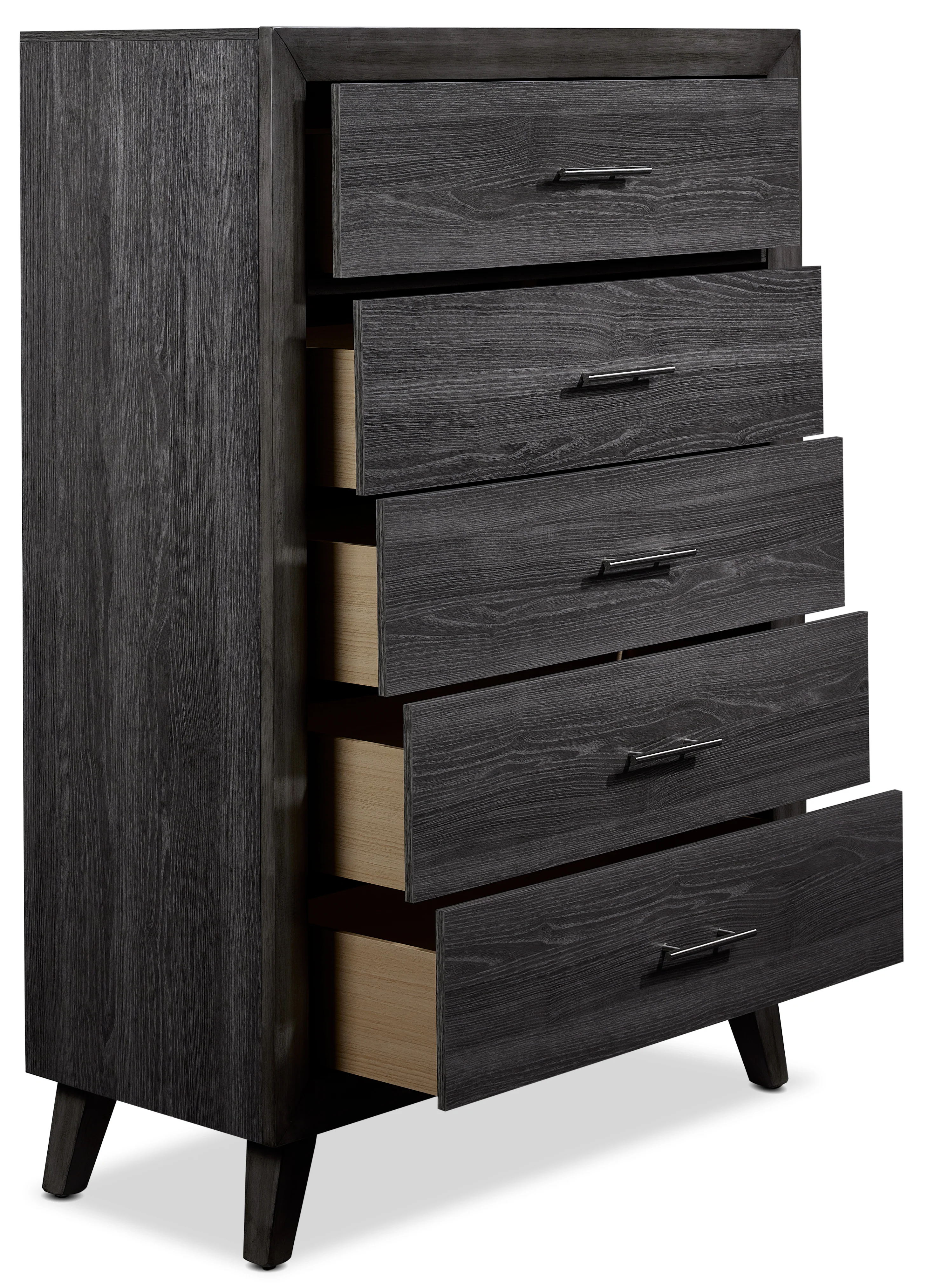 Miller 5-Piece Queen Panel Bedroom Package - Grey - Image 4