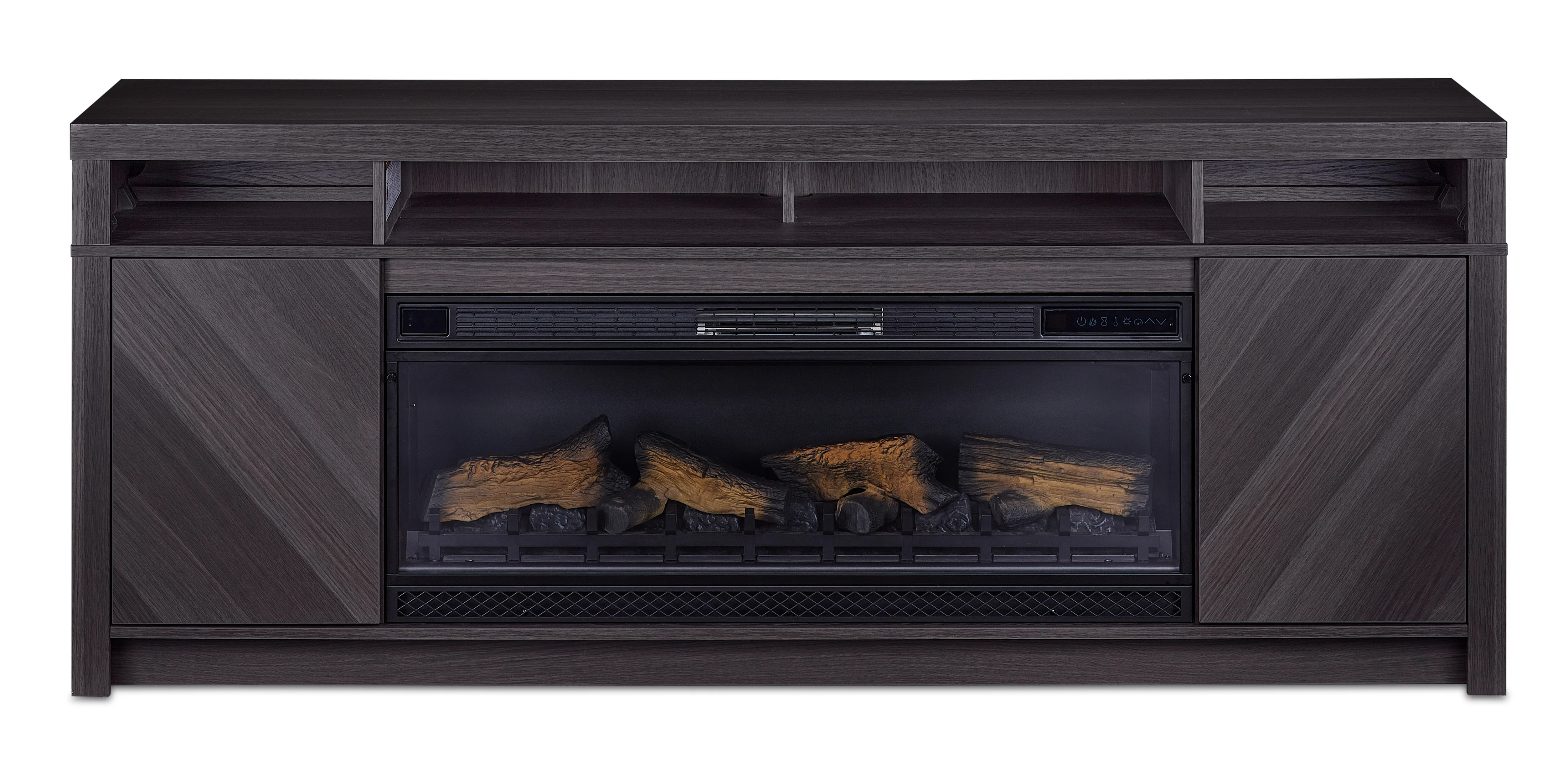 Morado Bay Fireplace TV Stand - Grey - Image 4