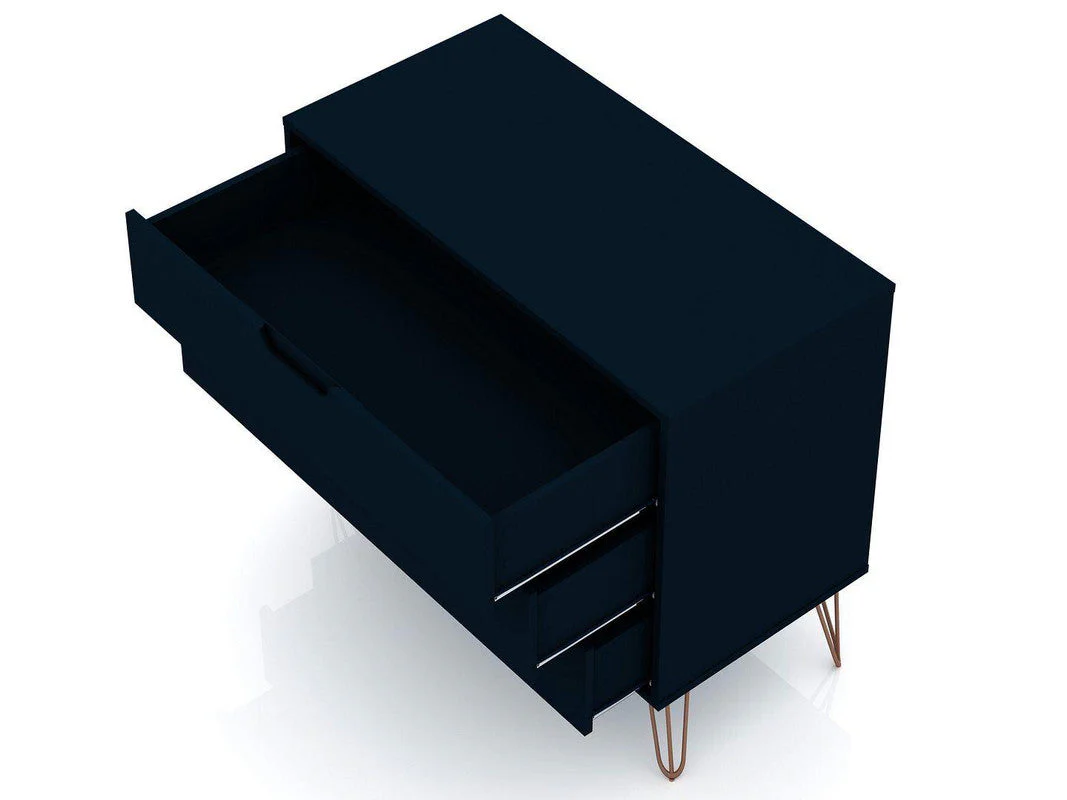 Nuuk 3-Drawer Dresser - Midnight Blue - Image 3