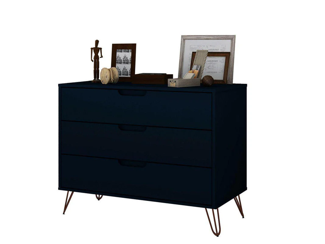 Nuuk 3-Drawer Dresser - Midnight Blue - Image 8
