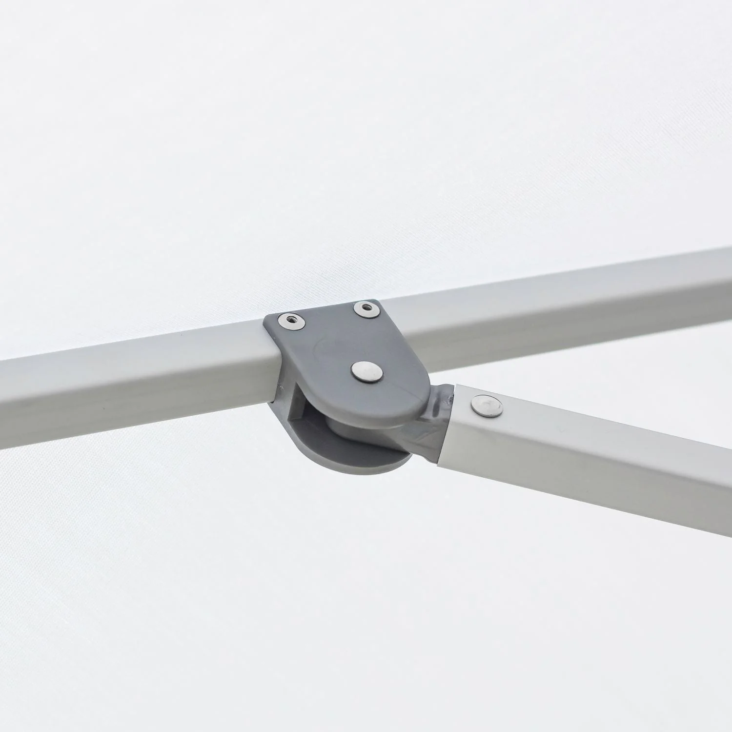 Oca 7.5' Square Outdoor Umbrella - Titanium Grey/Brushed Aluminum - Image 5