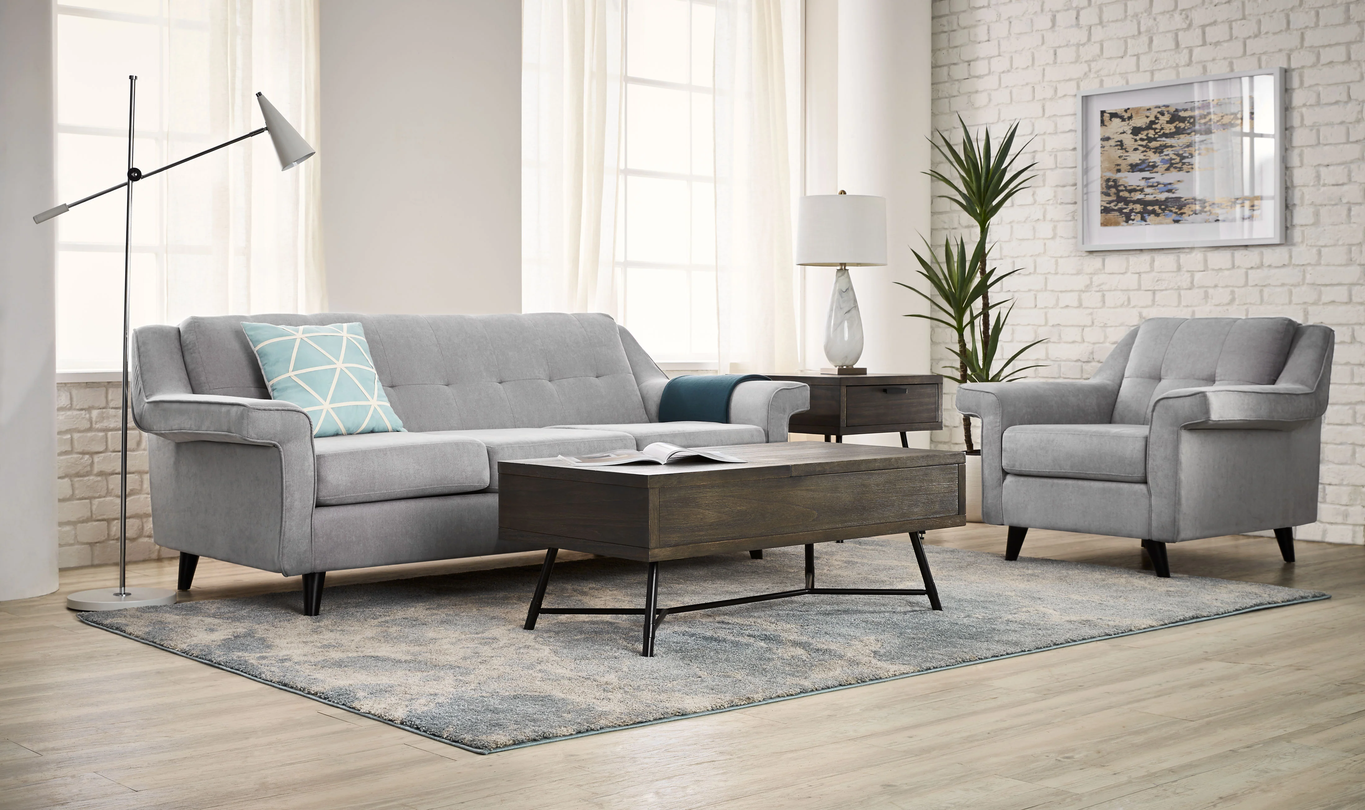 Orion Sofa - Pewter - Image 2