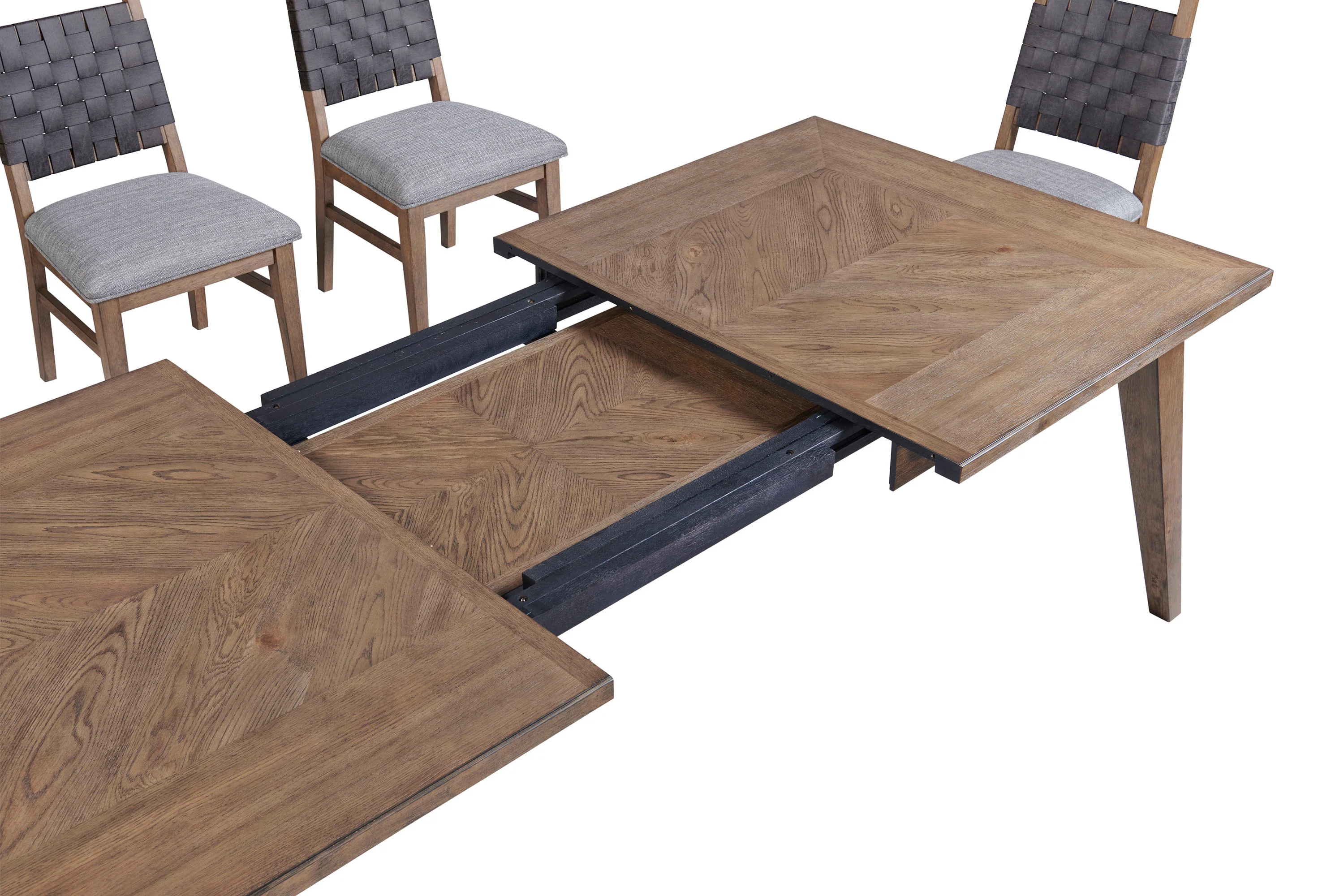 Oslo Extendable Counter Height Dining Table - Weathered Chestnut - Image 3