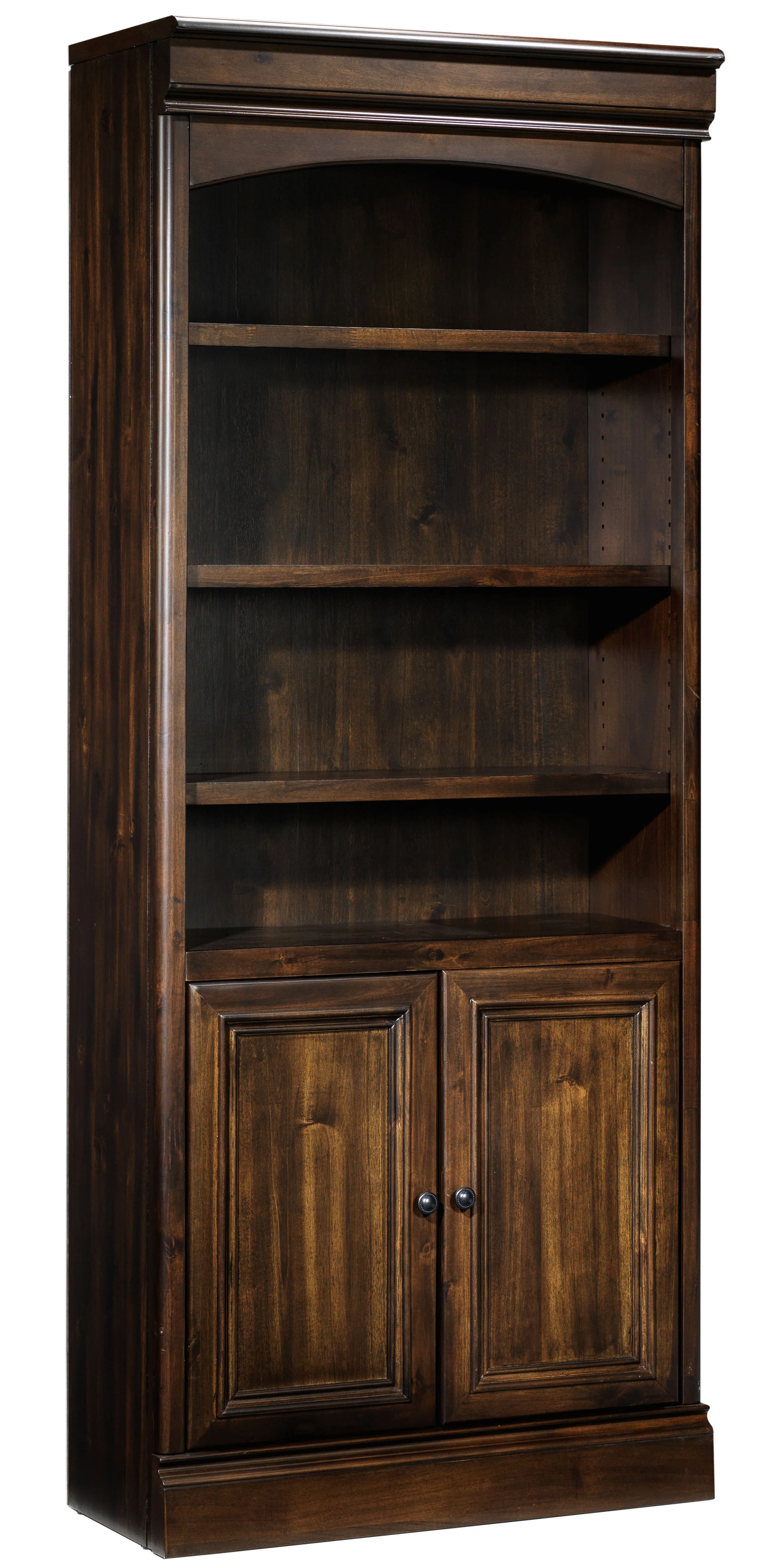 Palomar Bookcase with Doors - Espresso Charcoal - Image 4