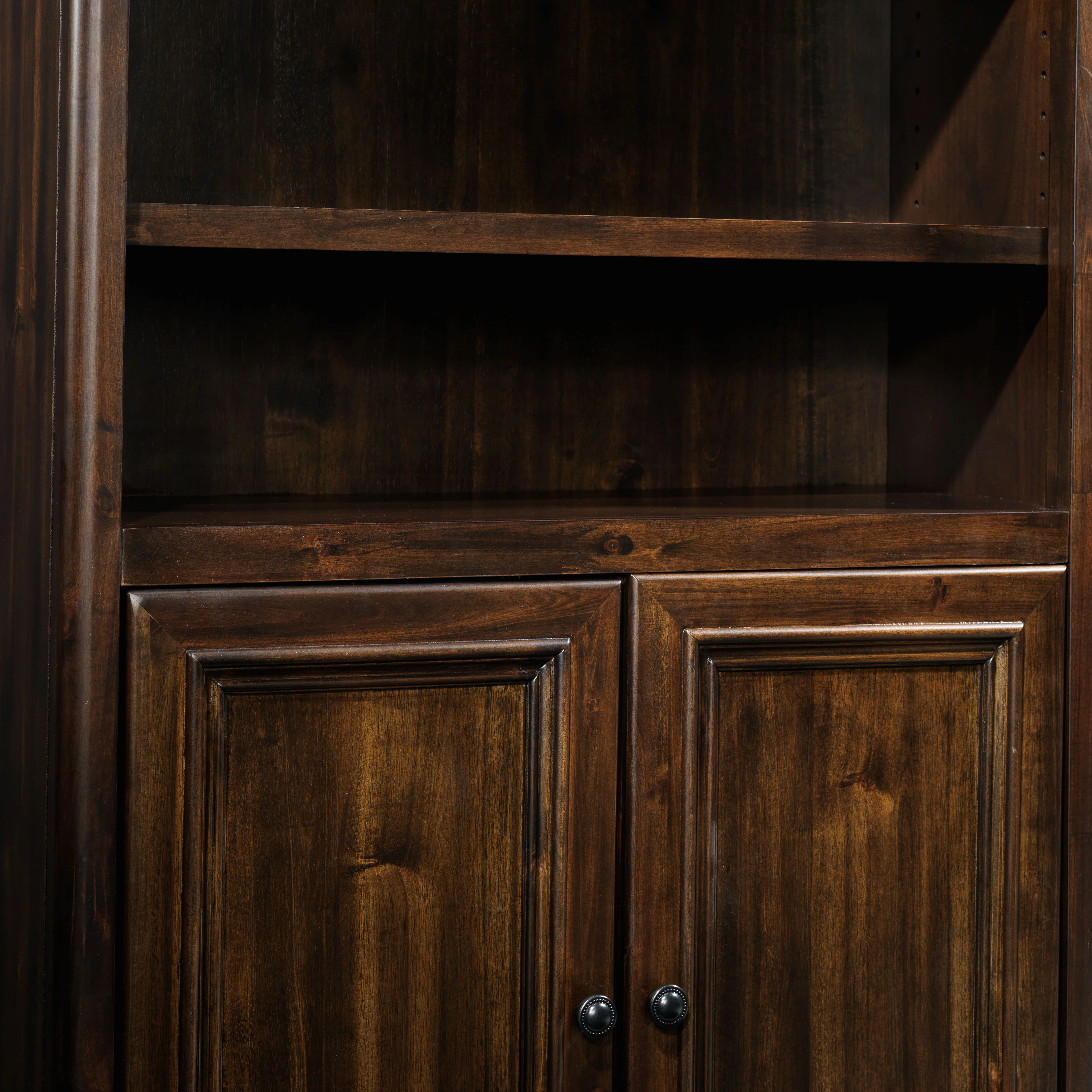 Palomar Bookcase with Doors - Espresso Charcoal - Image 5