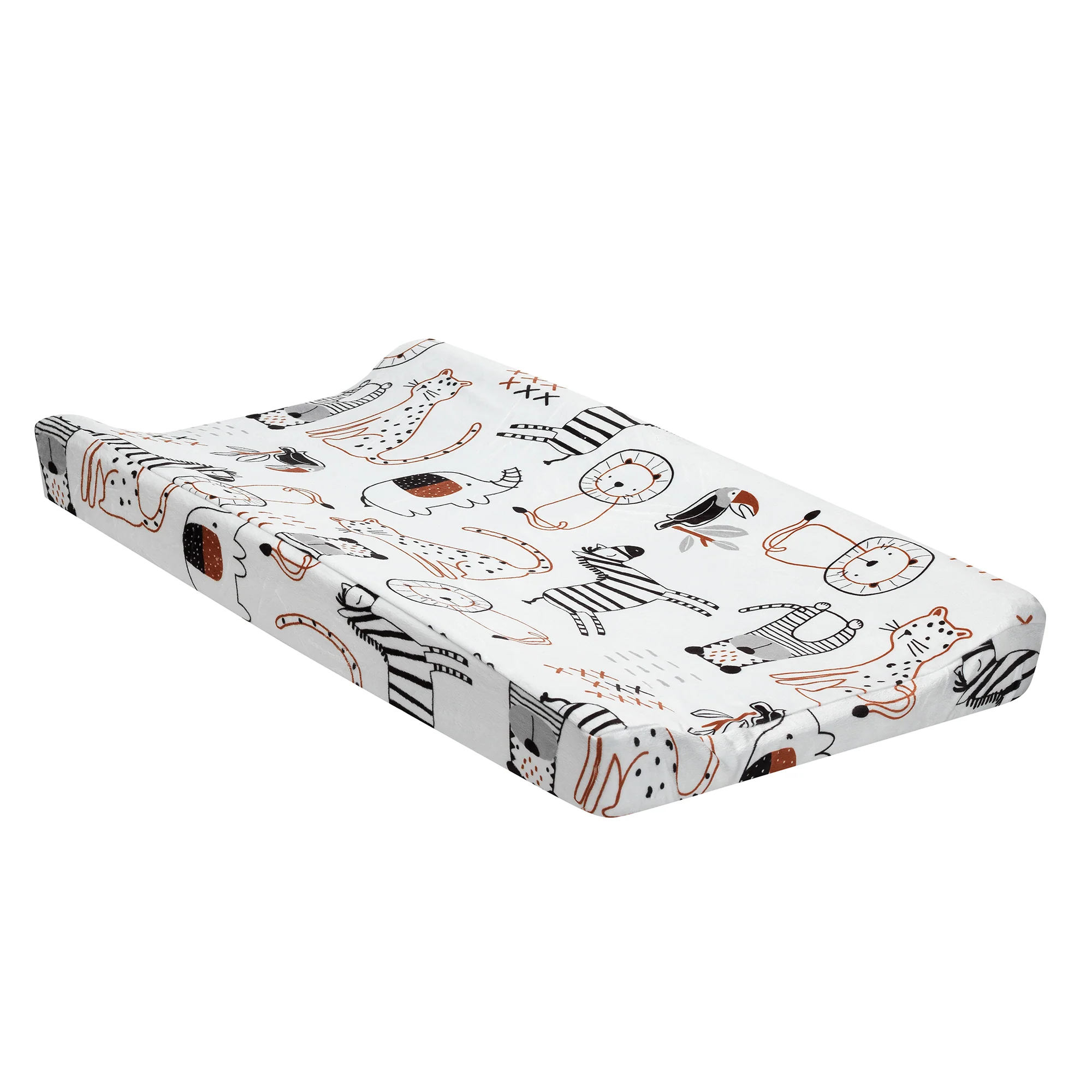 Patchwork Jungle Changing Pad Cover