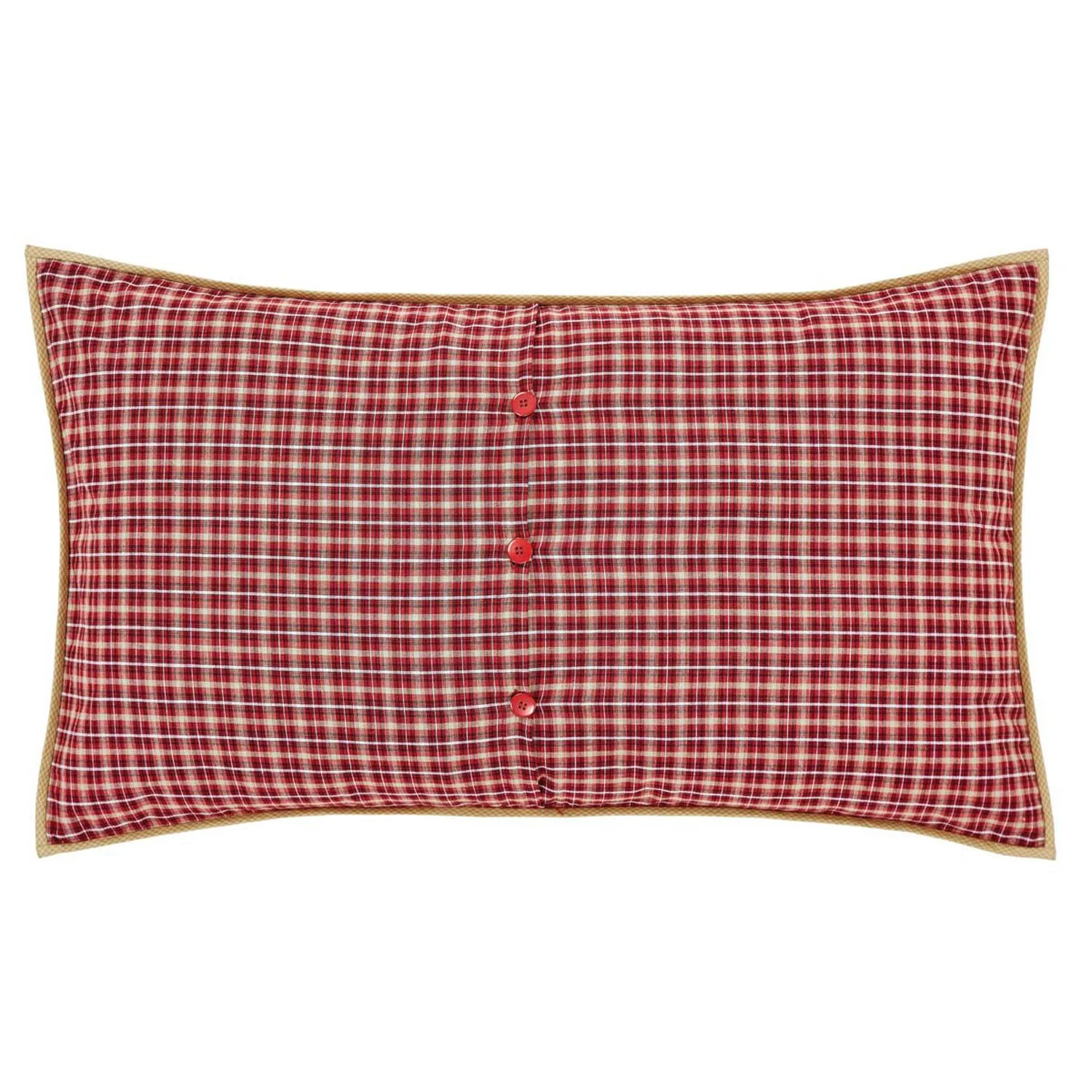 Payette King Sham - Apple Red/Navy - Image 2