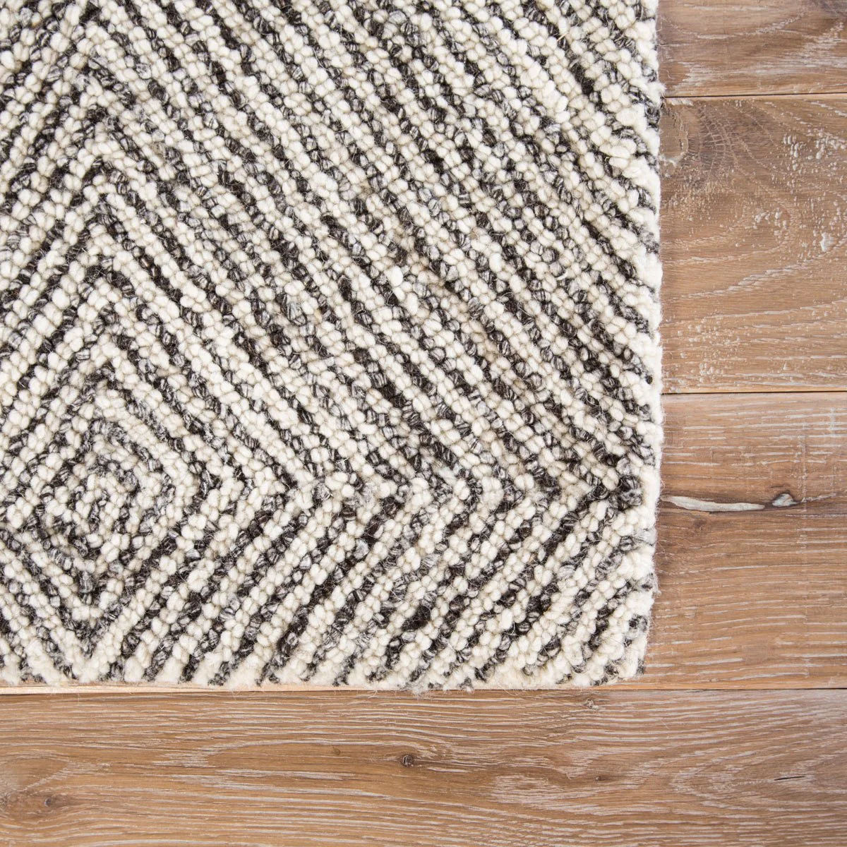 Platonas Area Rug - 8' X 11' - White/Dark Grey - Image 3