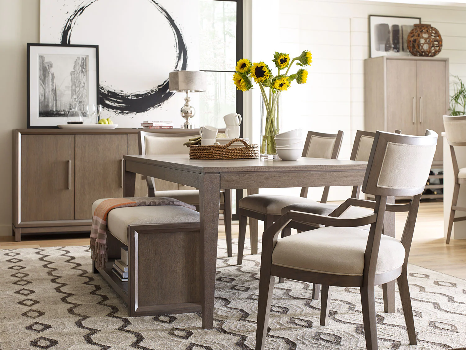 Rachael Ray Highline Arm Chair - Greige - Image 3