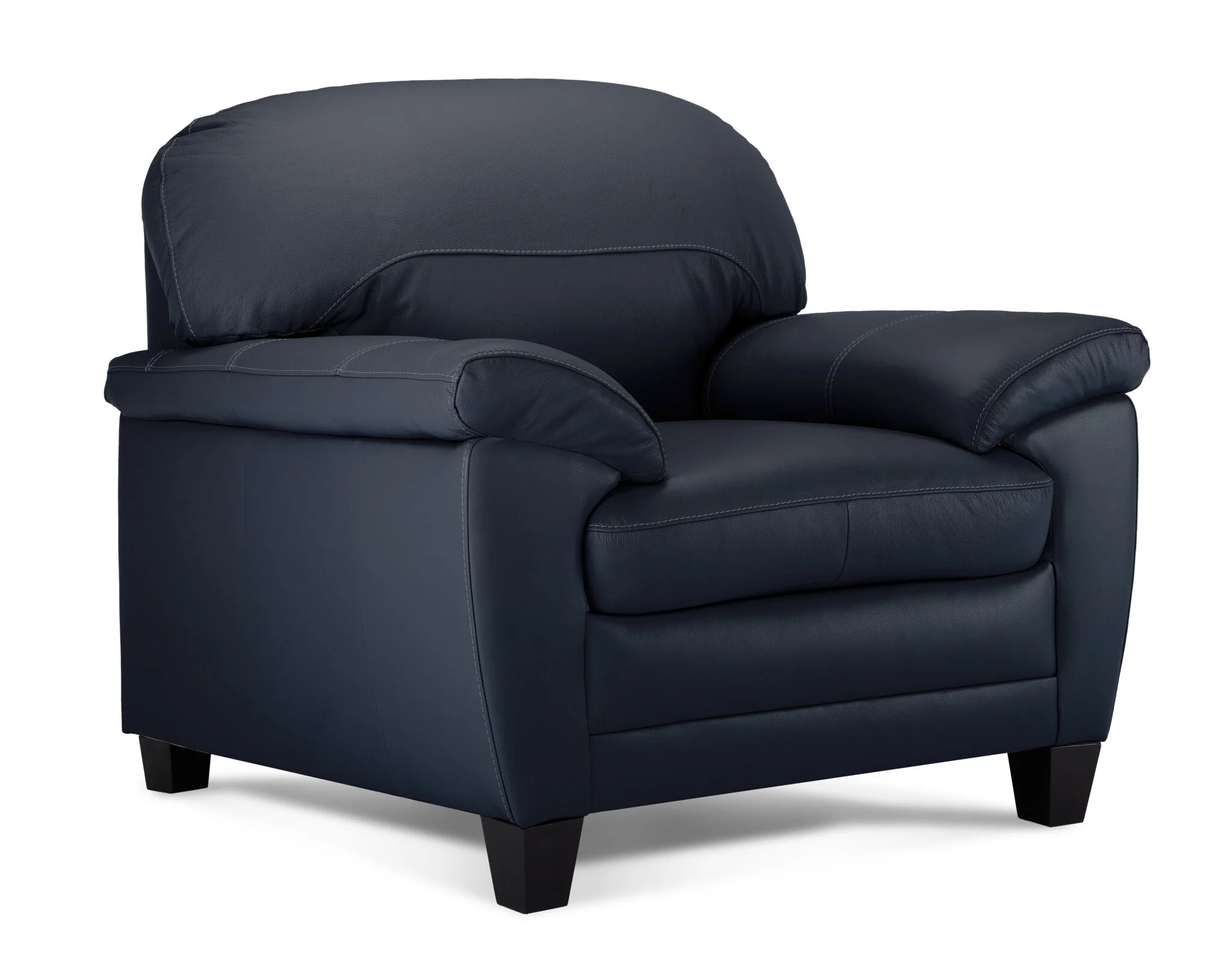Raphael Leather Chair - Navy - Image 2