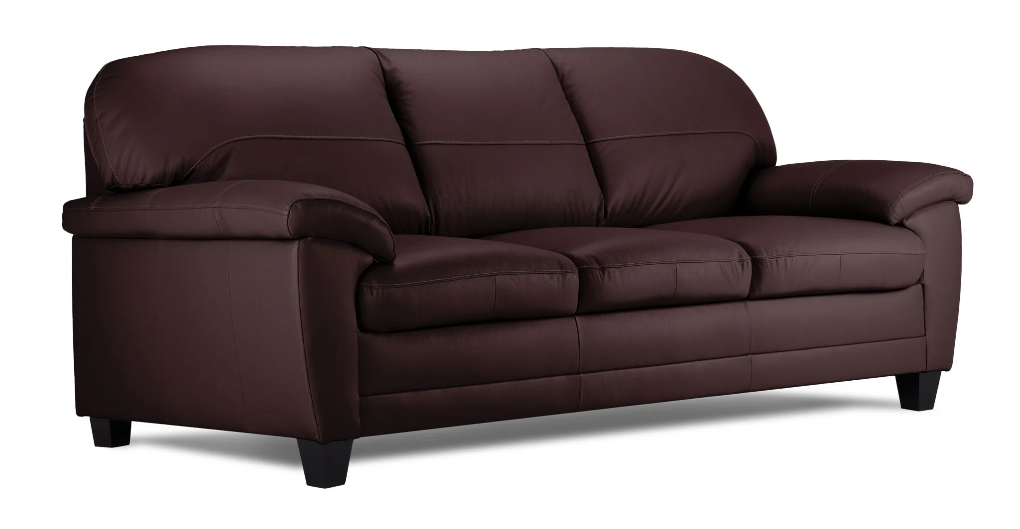 Raphael Leather Sofa, Loveseat and Chair Set - Mocha - Image 2