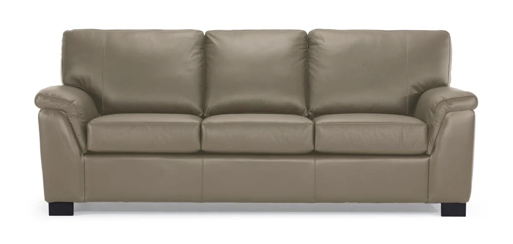 Reynolds Leather Sofa - Grey - Image 2