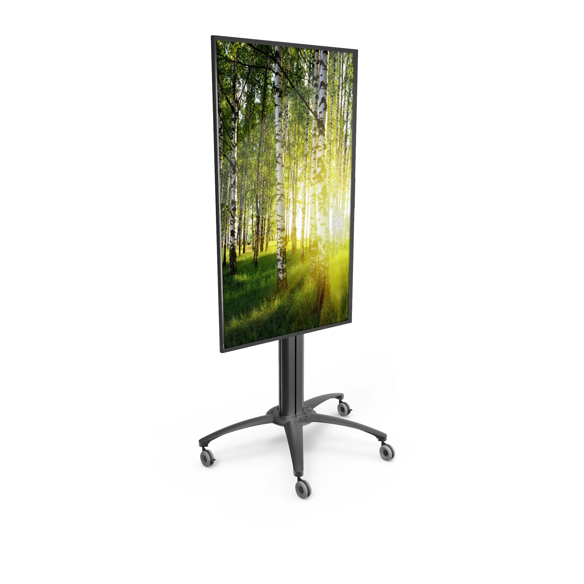 Rolling Mobile TV Floor Stand with Built-in Powerbar for 37" to 70" TVs - MKX70 - Image 5