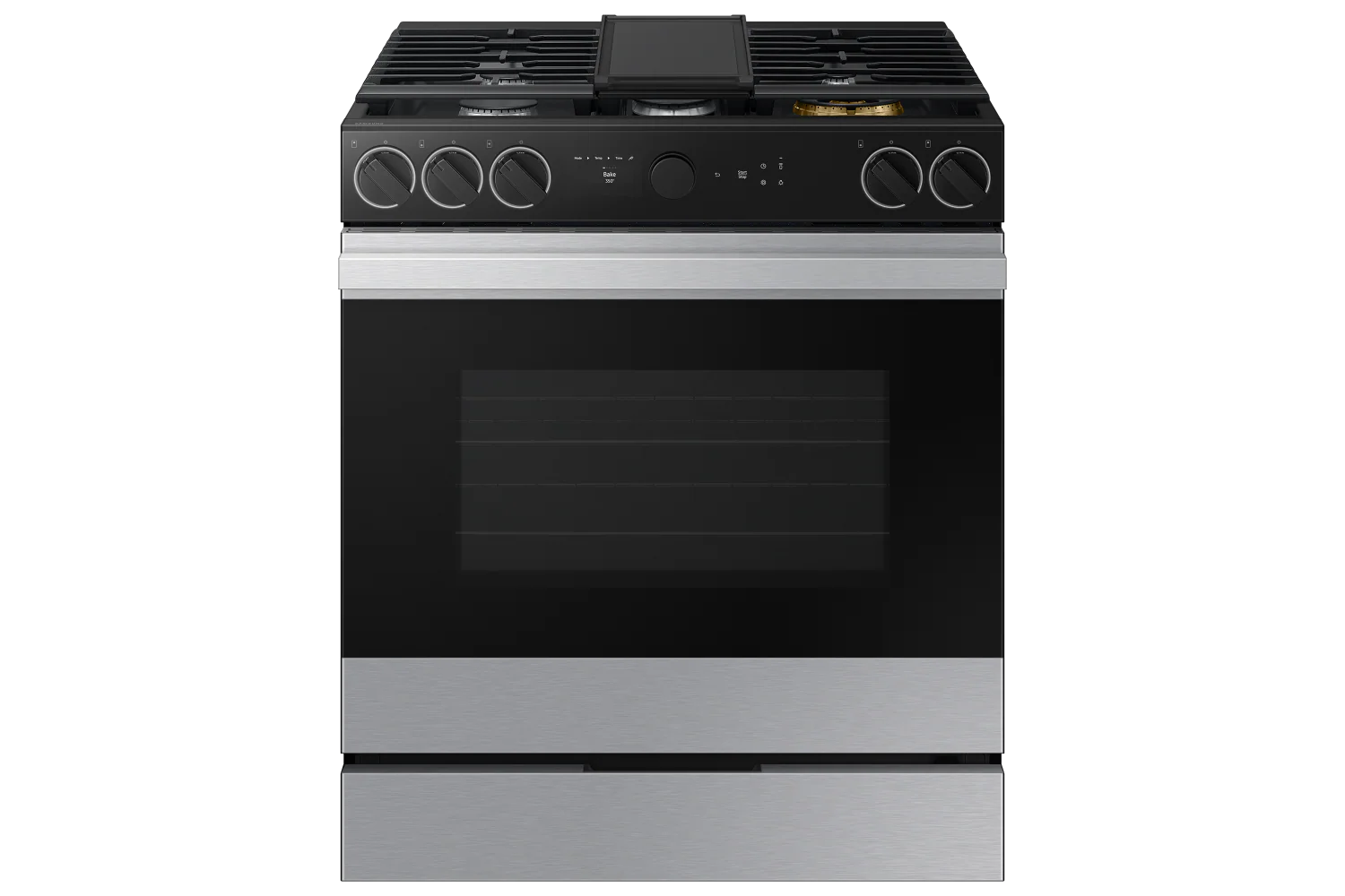 Samsung BESPOKE Stainless Steel 30" Gas True Convection Slide in Range with Oven Camera (6.0cu.ft) - NSG6DG8700SRAA