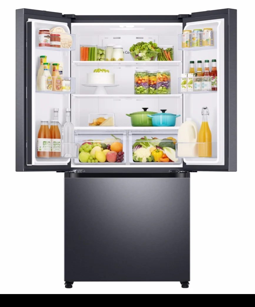 Samsung Black Stainless Steel Counter Depth French Door (17.5 Cu.Ft) - RF18A5101SG/AA - Image 3