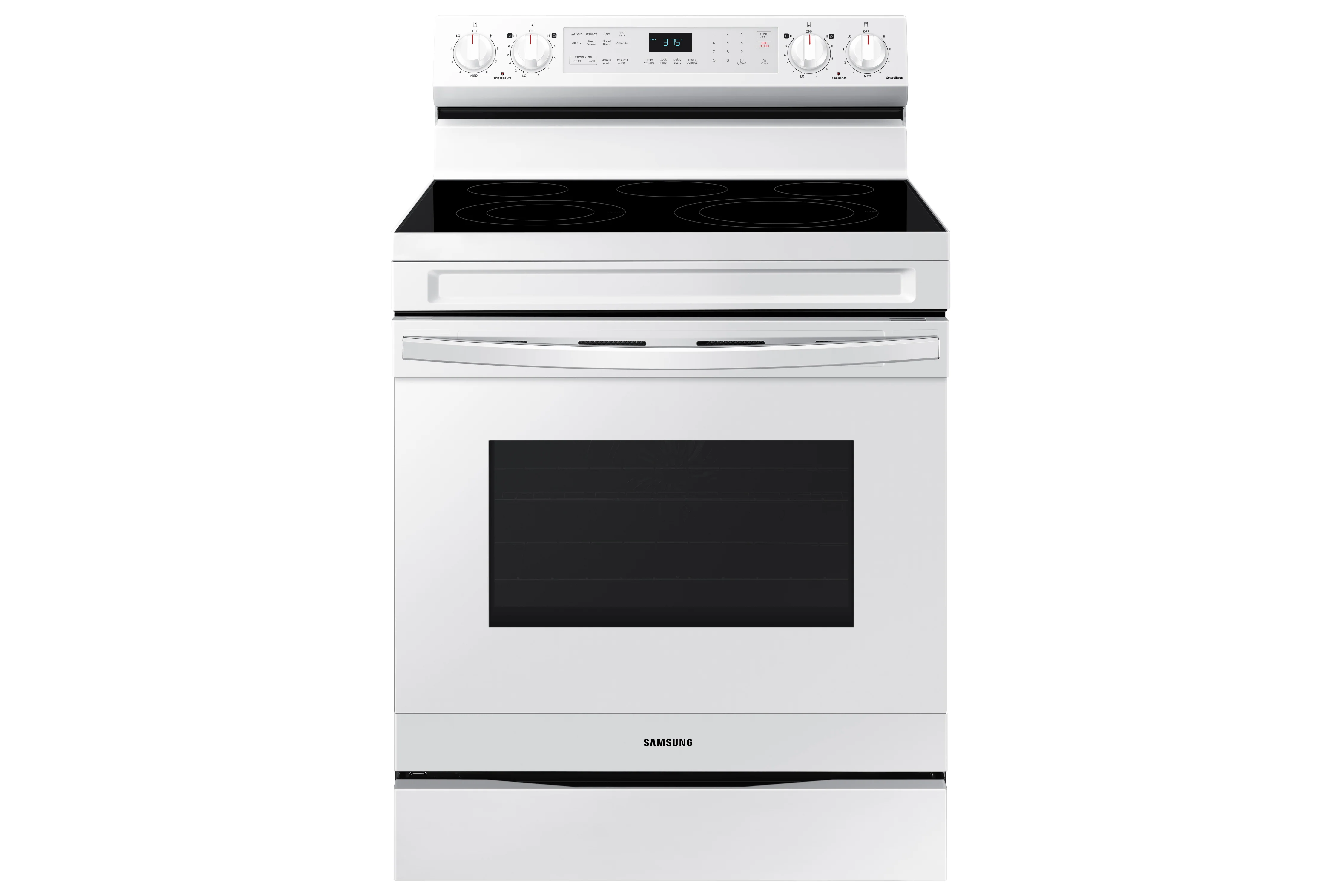Samsung White Freestanding Electric Fan Convection Range with Air Fry and Wi-Fi (6.3 Cu.Ft) - NE63A6511SW/AC - Image 2