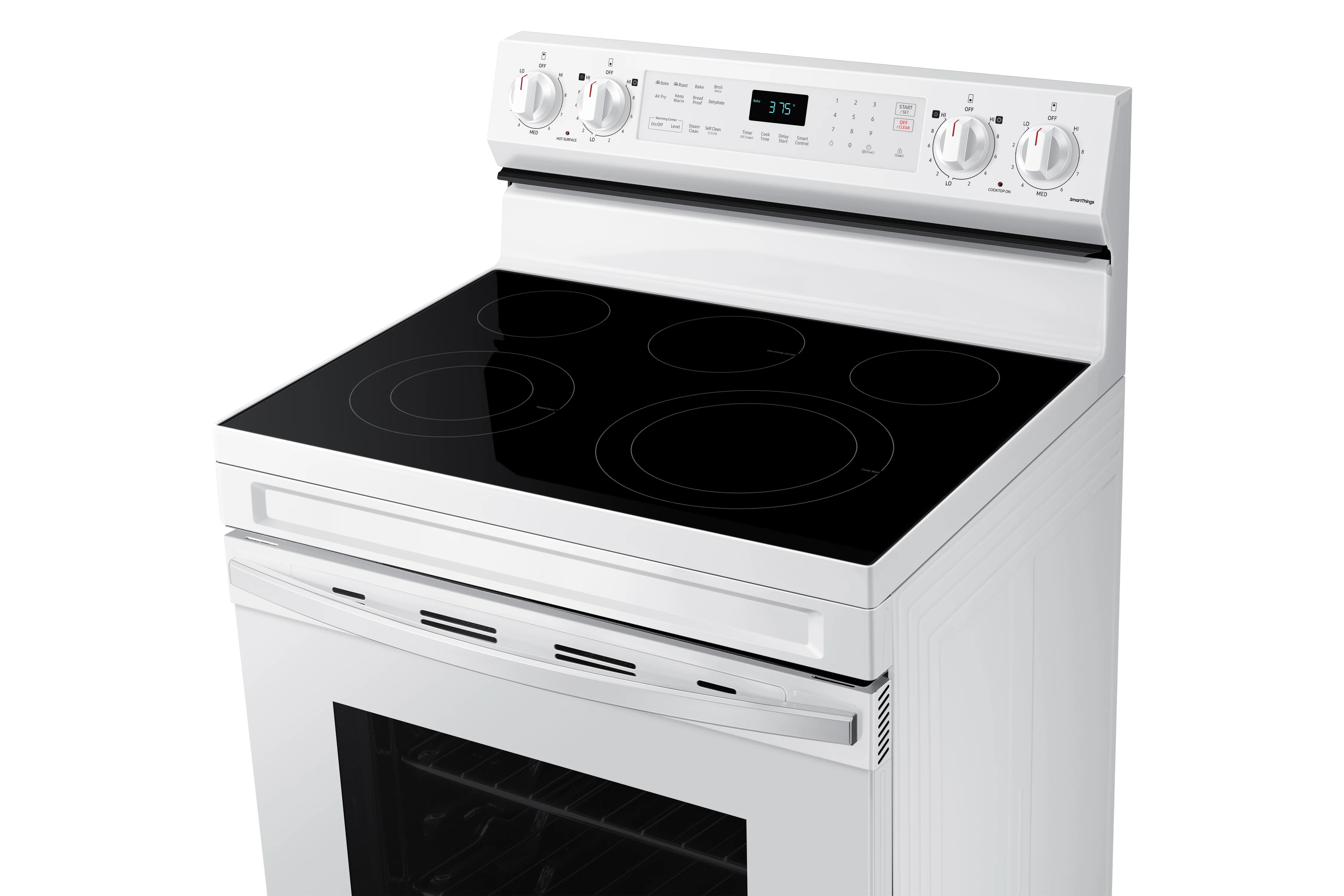 Samsung White Freestanding Electric Fan Convection Range with Air Fry and Wi-Fi (6.3 Cu.Ft) - NE63A6511SW/AC - Image 3