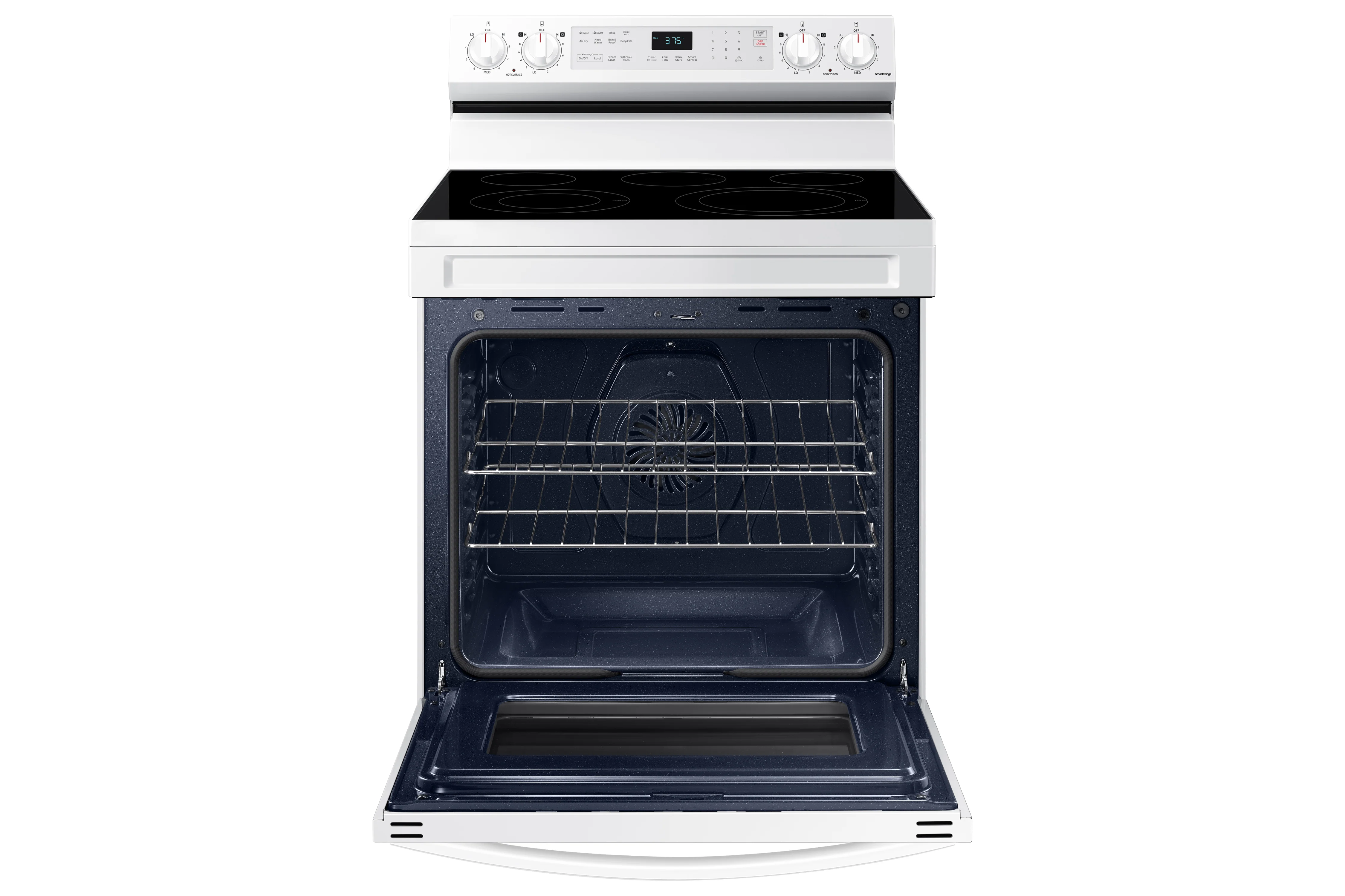 Samsung White Freestanding Electric Fan Convection Range with Air Fry and Wi-Fi (6.3 Cu.Ft) - NE63A6511SW/AC - Image 4