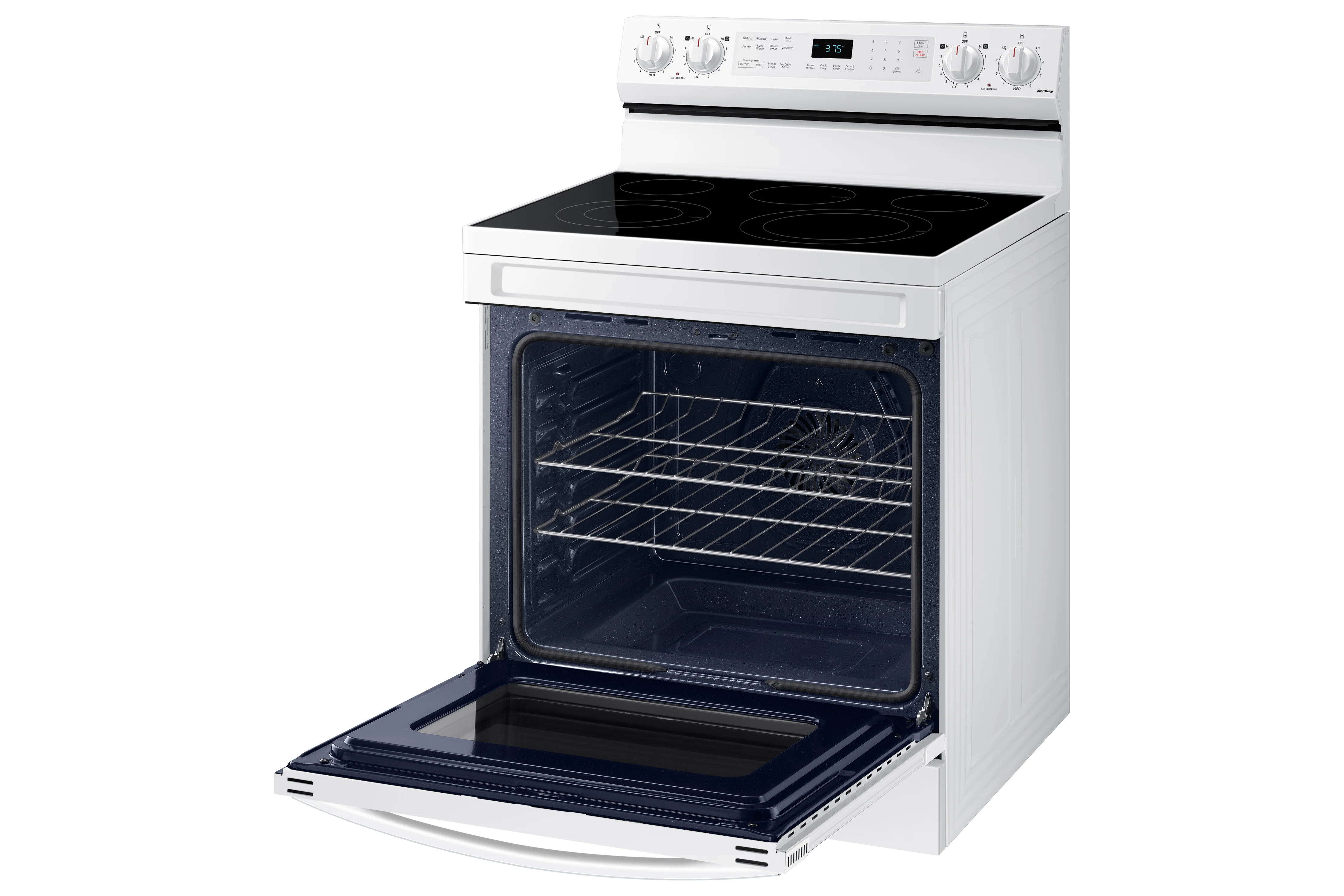 Samsung White Freestanding Electric Fan Convection Range with Air Fry and Wi-Fi (6.3 Cu.Ft) - NE63A6511SW/AC - Image 5