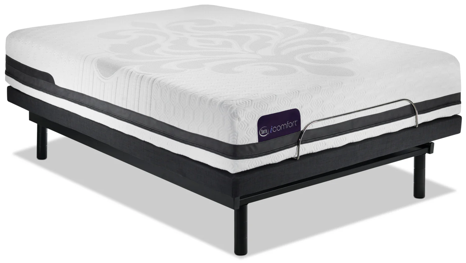 Serta iComfort Eco Peacefulness Plush TwinXL Mattress/Motion Essentials III Complete Adjustable Base - Image 2