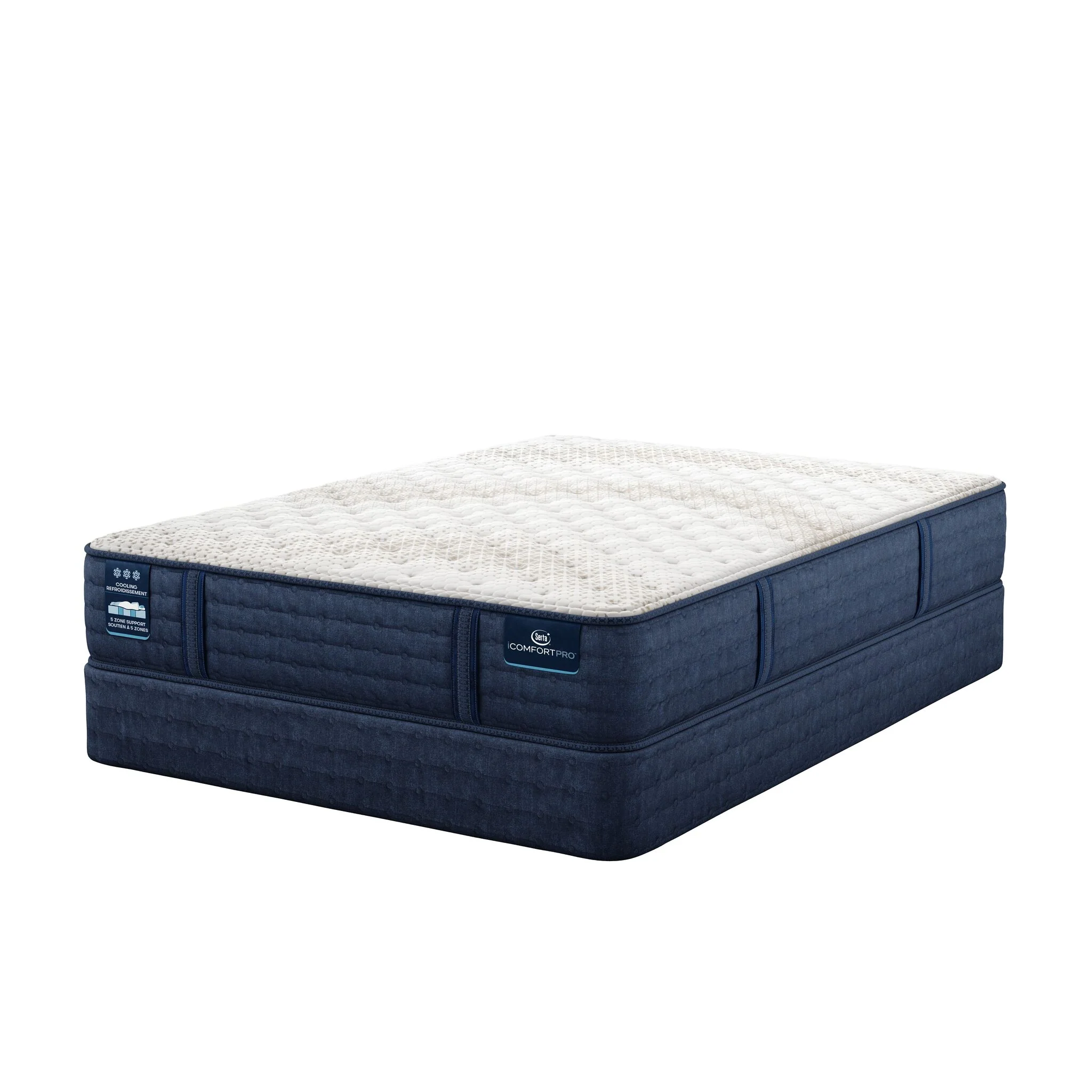 Serta iComfort PRO Scotland Firm King Mattress and Split Boxspring Set