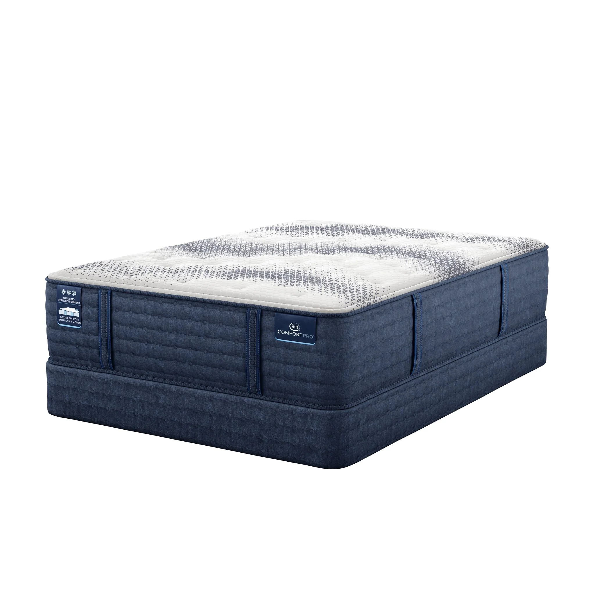 Serta iComfort PRO Tropea Tight Top Plush Twin XL Mattress and Boxspring Set