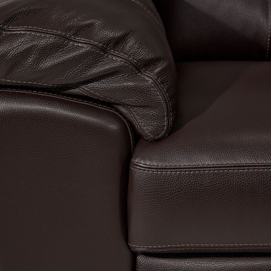 Sloane Leather Chair- Chocolate - Image 3