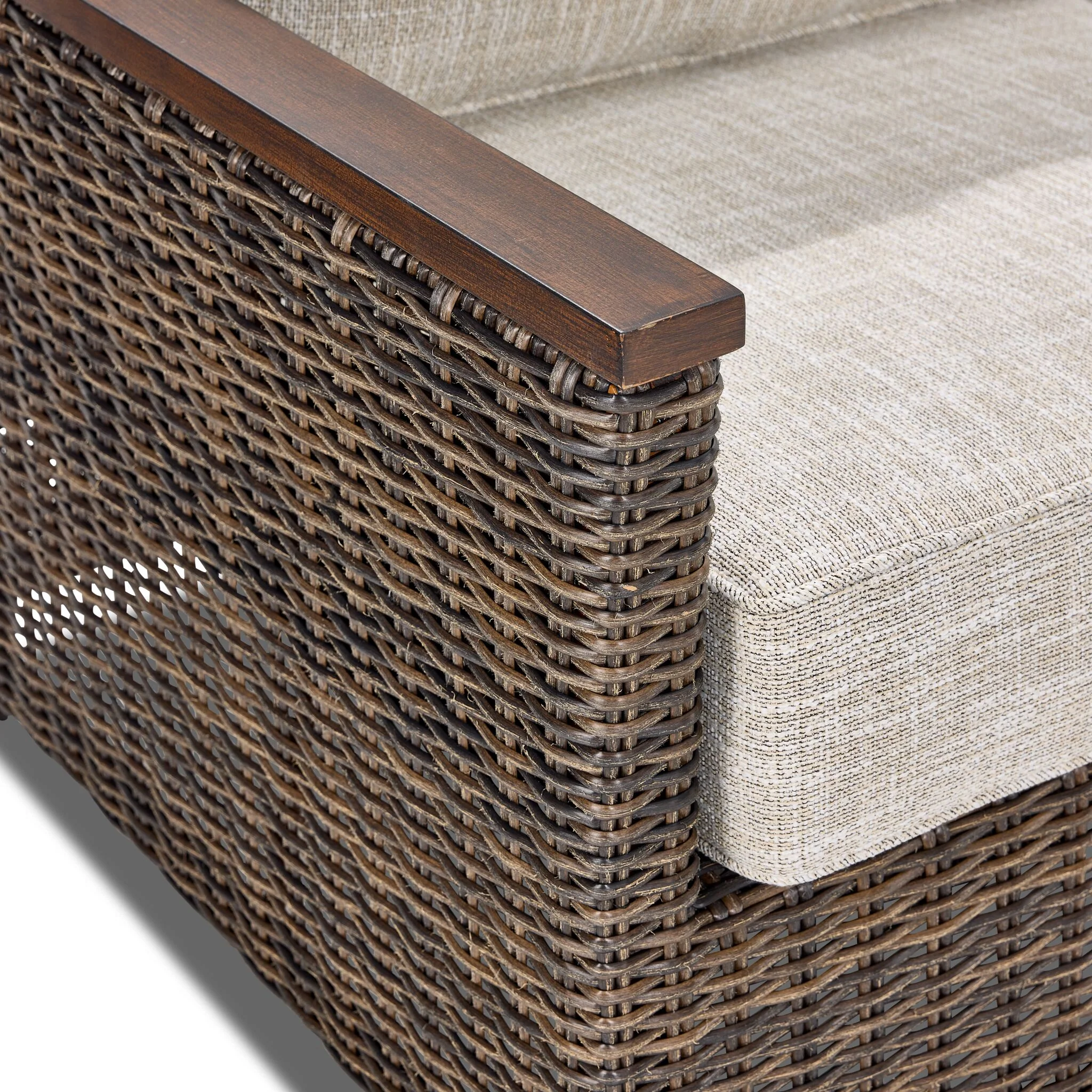 Solstice Outdoor Loveseat - Antique Brown - Image 3