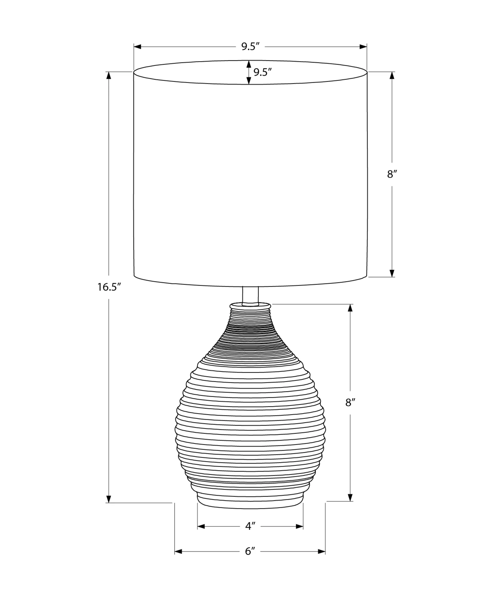 Taro Table Lamp - Brown - Image 3