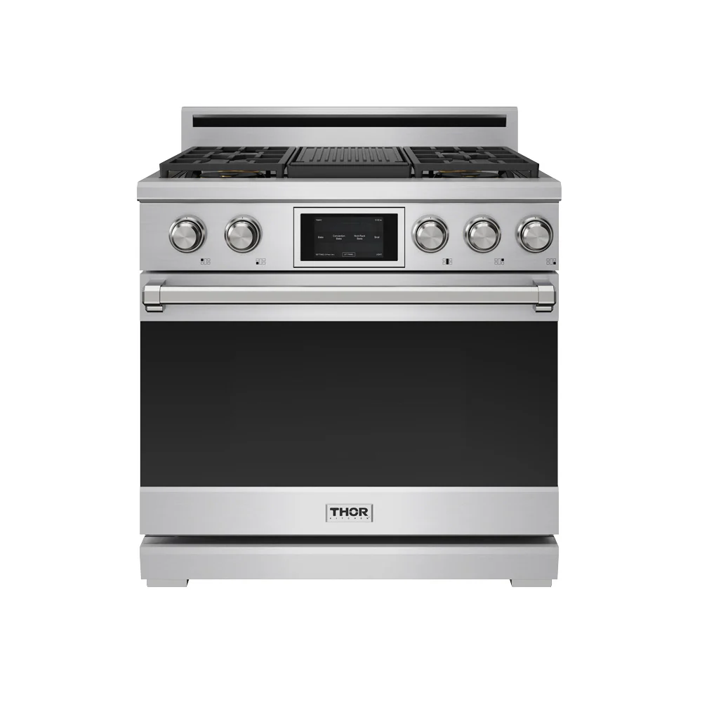 Thor Kitchen Stainless Steel 36" Dual Fuel Range (6.0 cu ft)- XRD36E