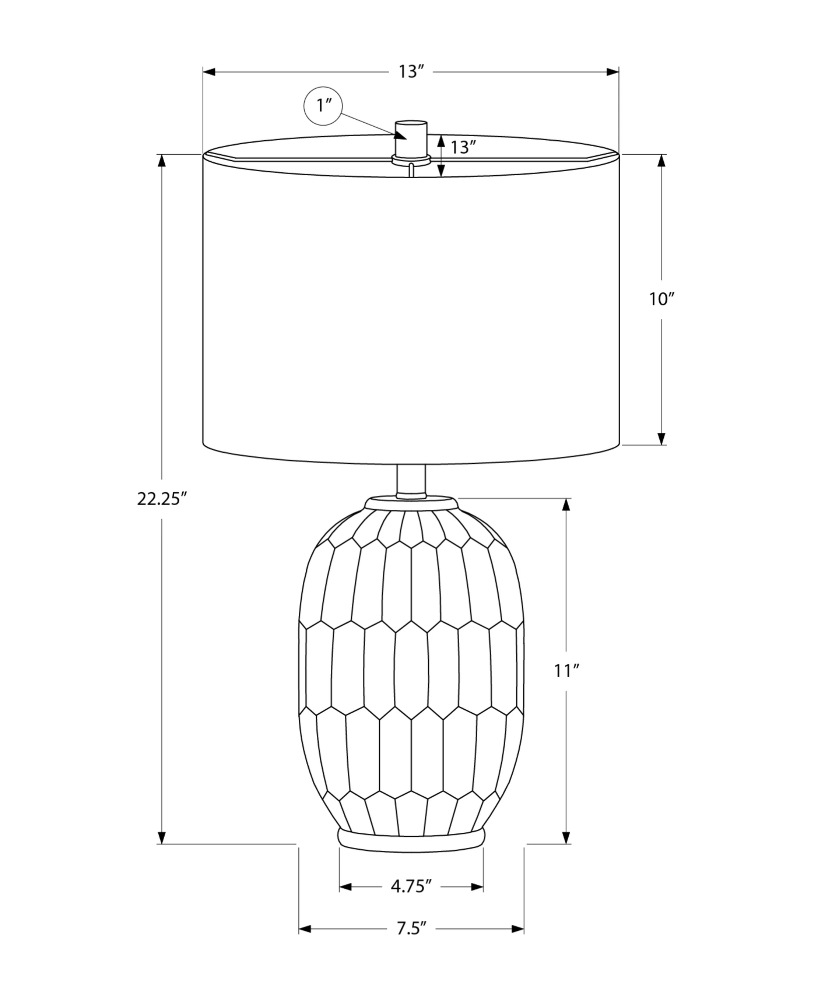 Tyne Table Lamp - Green - Image 3
