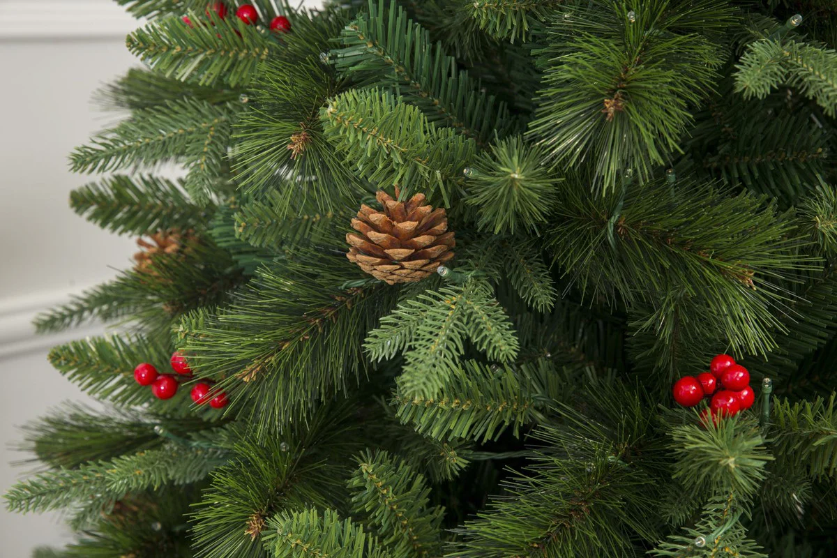 Visby 7 Ft Slim Scotch Pine Christmas Tree Pre-lit with Dual-color LED Lights. - Warm White/Multi-Colour - Image 6