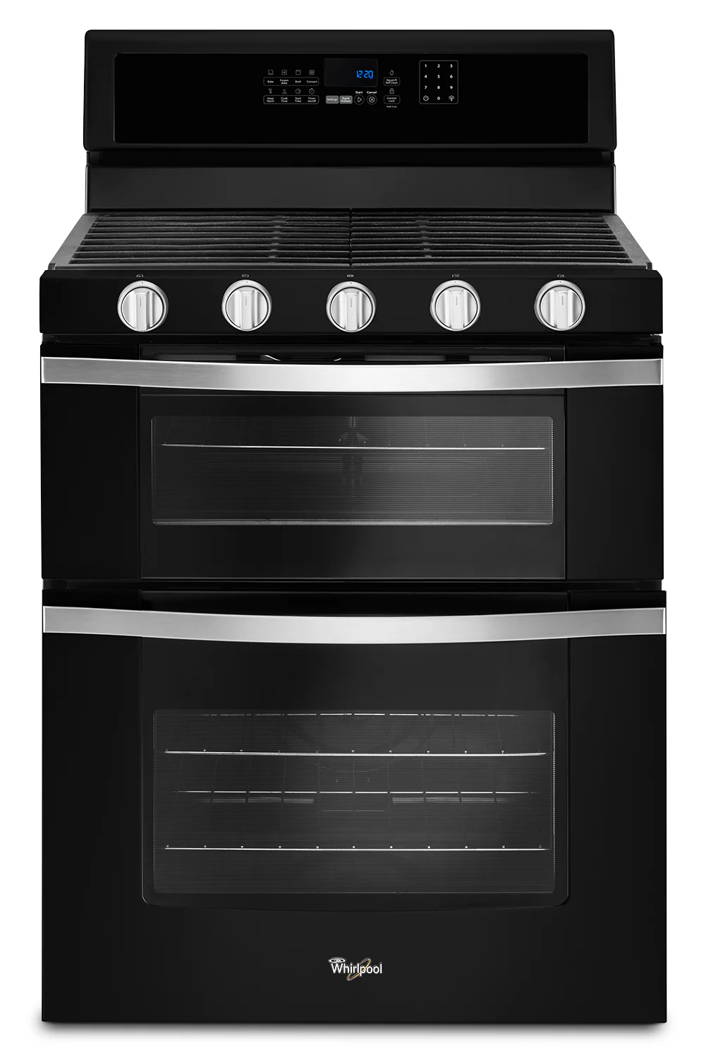Whirlpool Black Freestanding Double Gas Range (6.0 Cu. Ft.) - WGG745S0FE