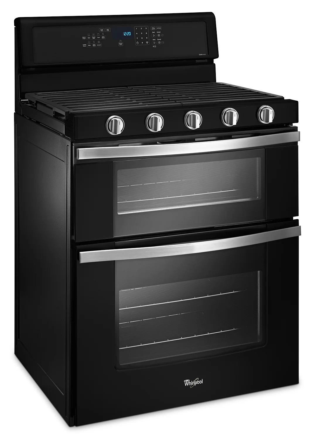Whirlpool Black Freestanding Double Gas Range (6.0 Cu. Ft.) - WGG745S0FE - Image 2