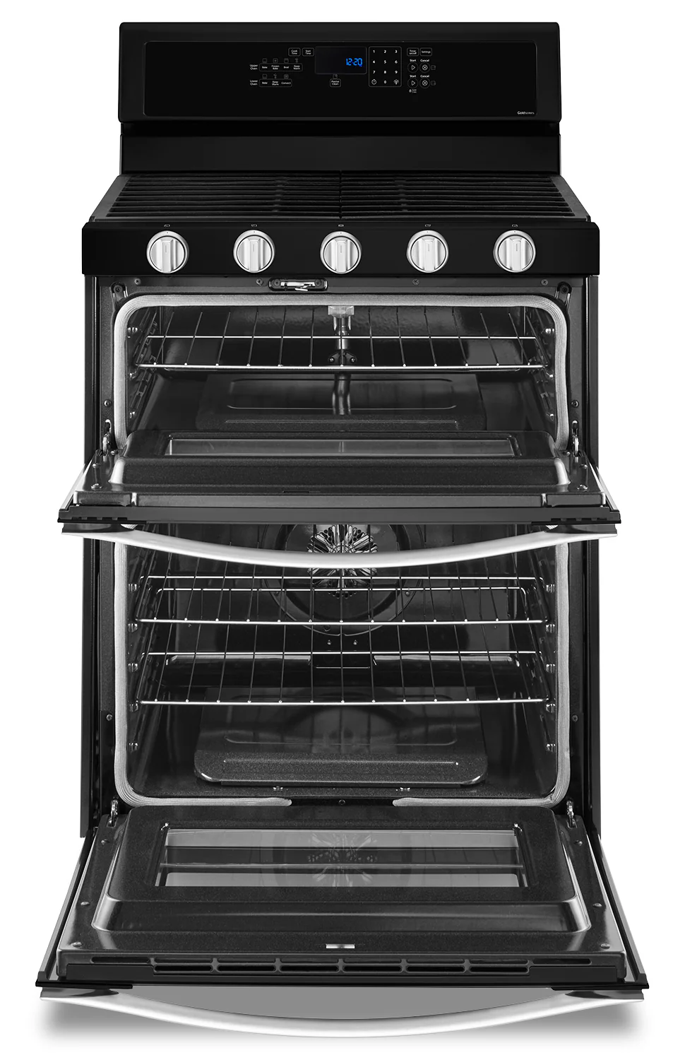 Whirlpool Black Freestanding Double Gas Range (6.0 Cu. Ft.) - WGG745S0FE - Image 3