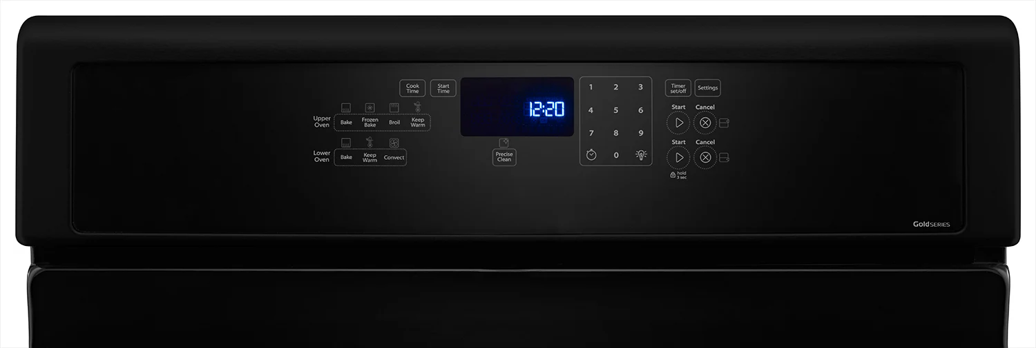 Whirlpool Black Freestanding Double Gas Range (6.0 Cu. Ft.) - WGG745S0FE - Image 6