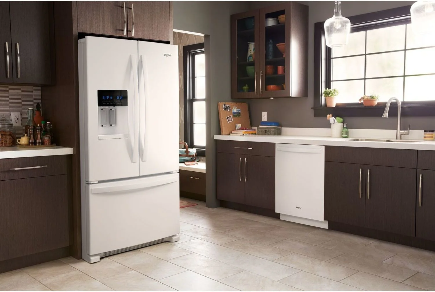 Whirlpool White French Door Refrigerator (25 Cu. Ft.) - WRF555SDHW - Image 2