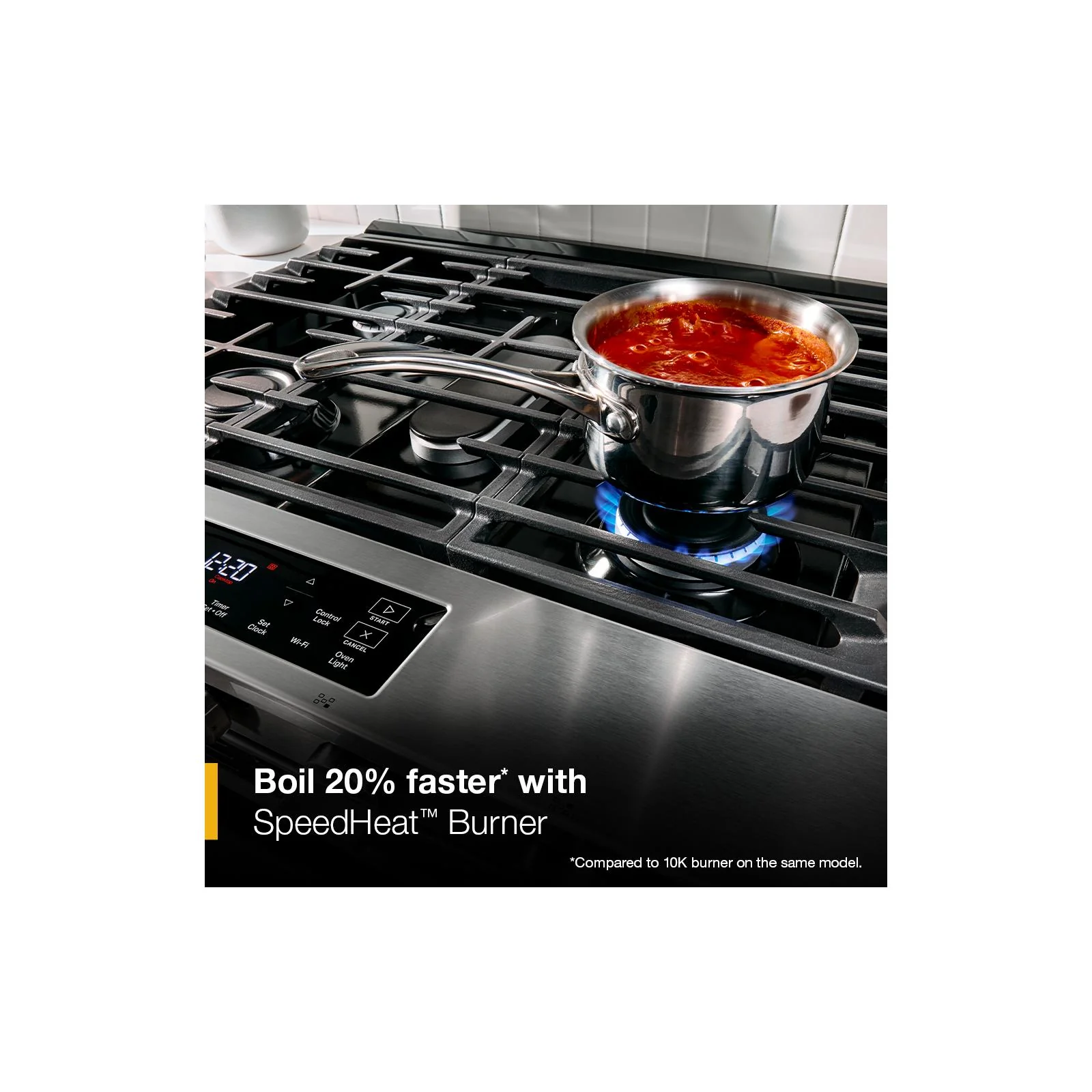 Whirlpool White Slide-In Smart Gas Range (5.0 Cu. Ft.) - WSGS3330TW - Image 12