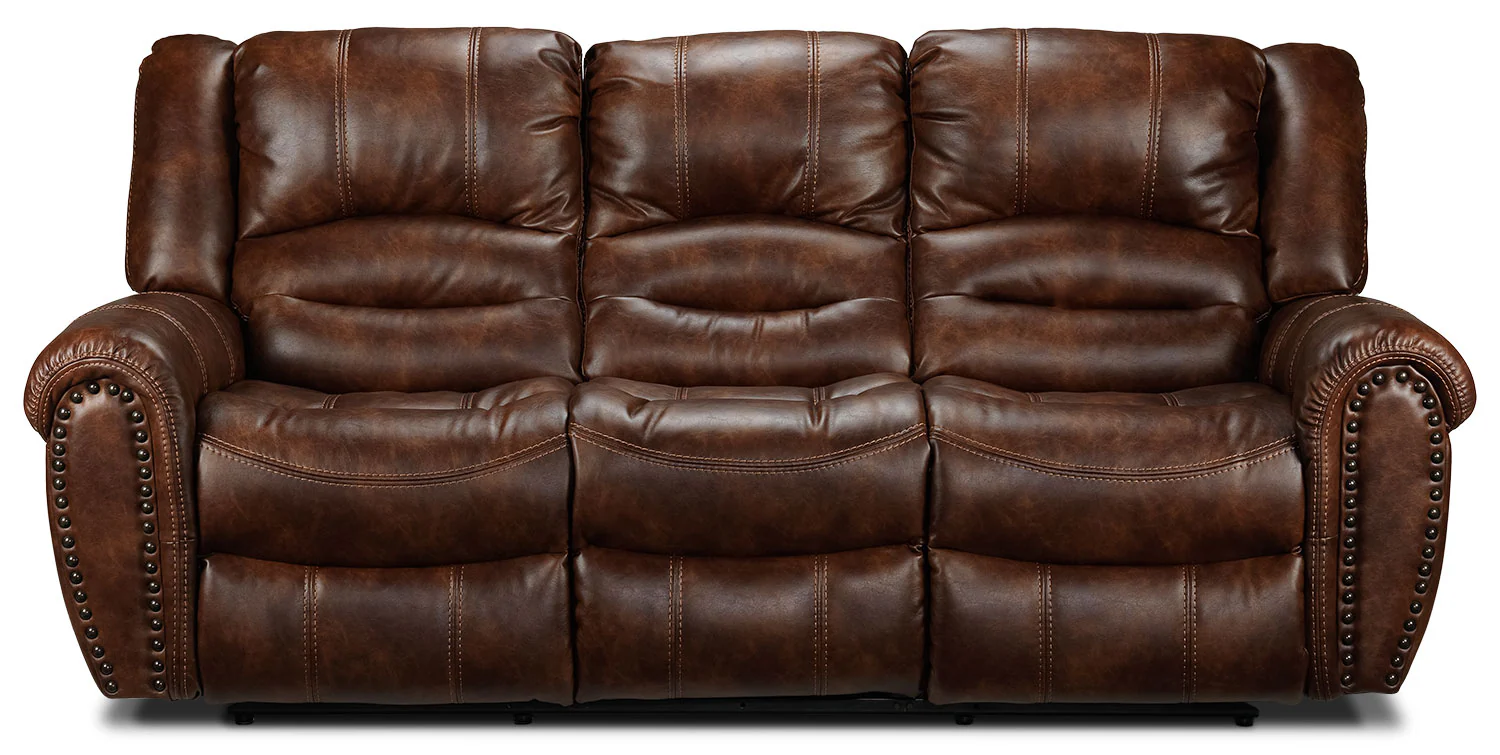Whitaker Reclining Sofa - Brown - Image 2