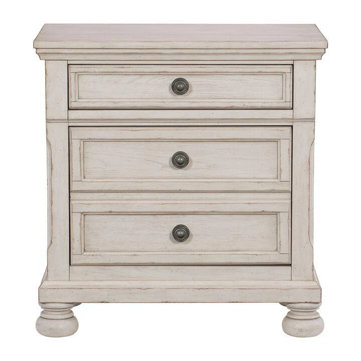 Windchester 5-Piece Queen Storage Bedroom Package - Antique White - Image 4