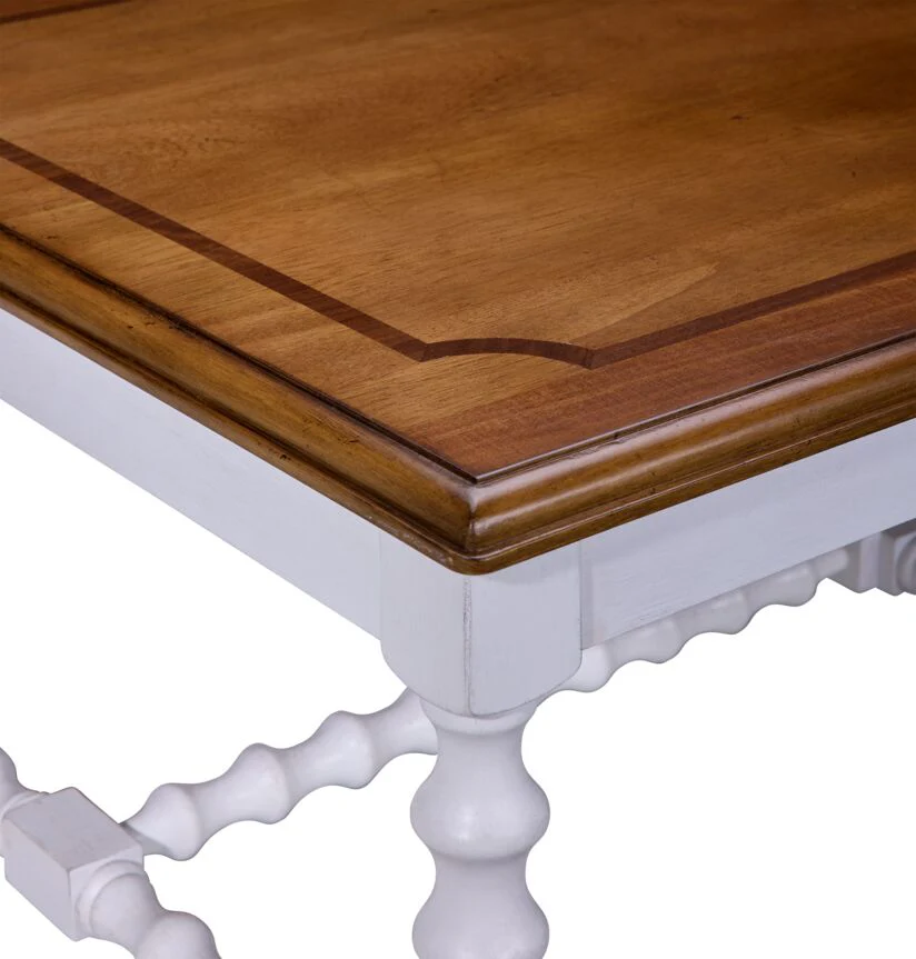 Winslow Coffee Table with Two Ottomans - Antique White - Image 7
