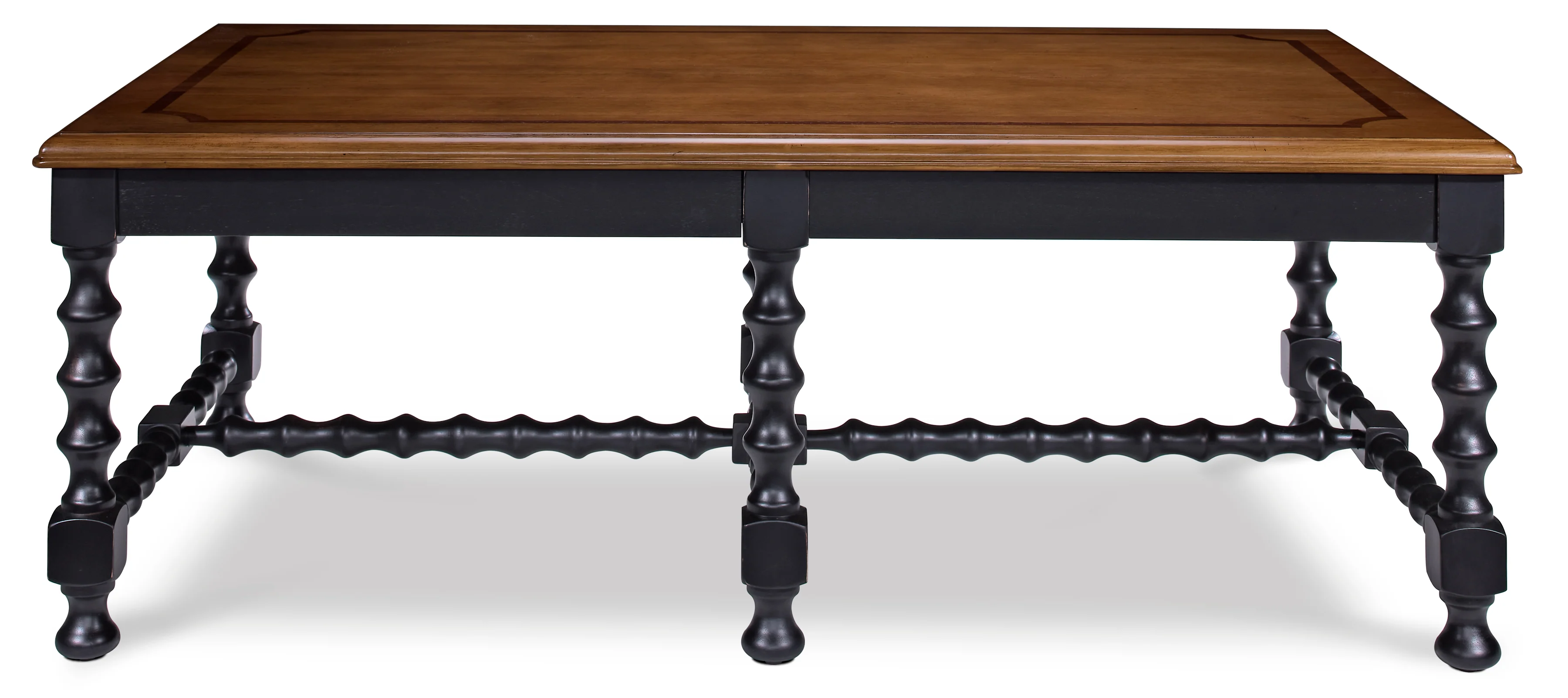 Winslow Coffee Table with Two Ottomans - Black - Image 3