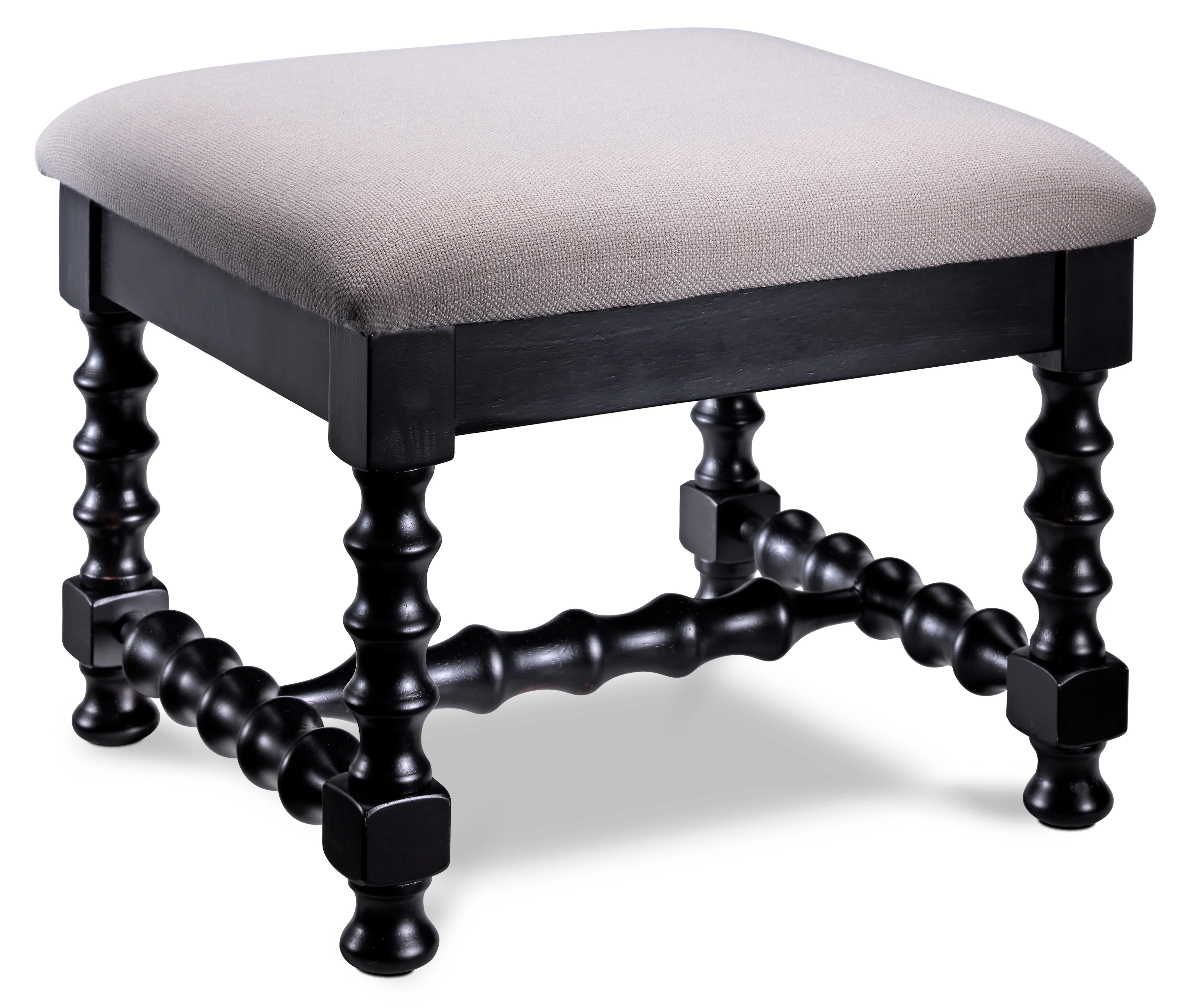 Winslow Coffee Table with Two Ottomans - Black - Image 6