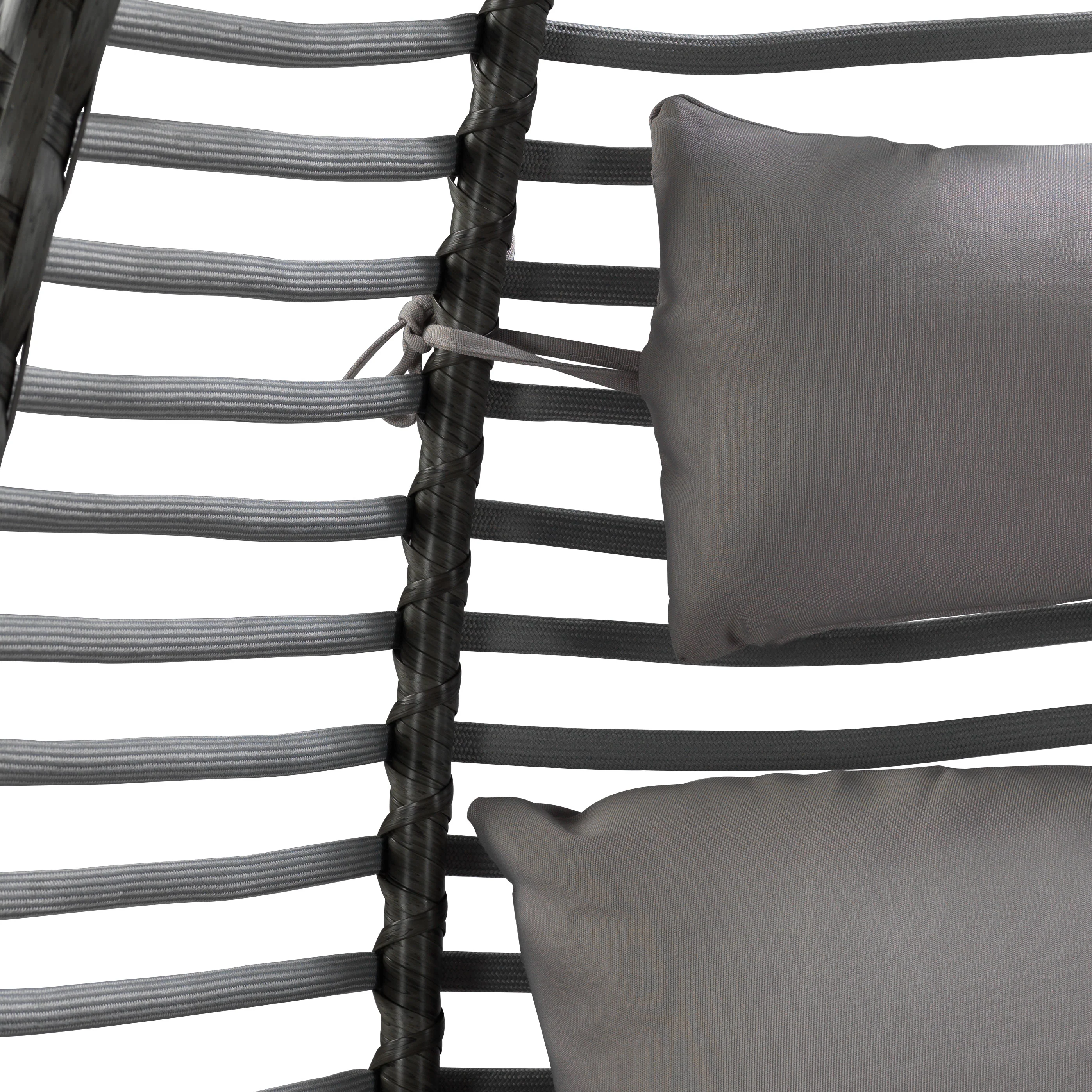 Yara Outdoor Hanging Egg Chair - Grey - Image 4